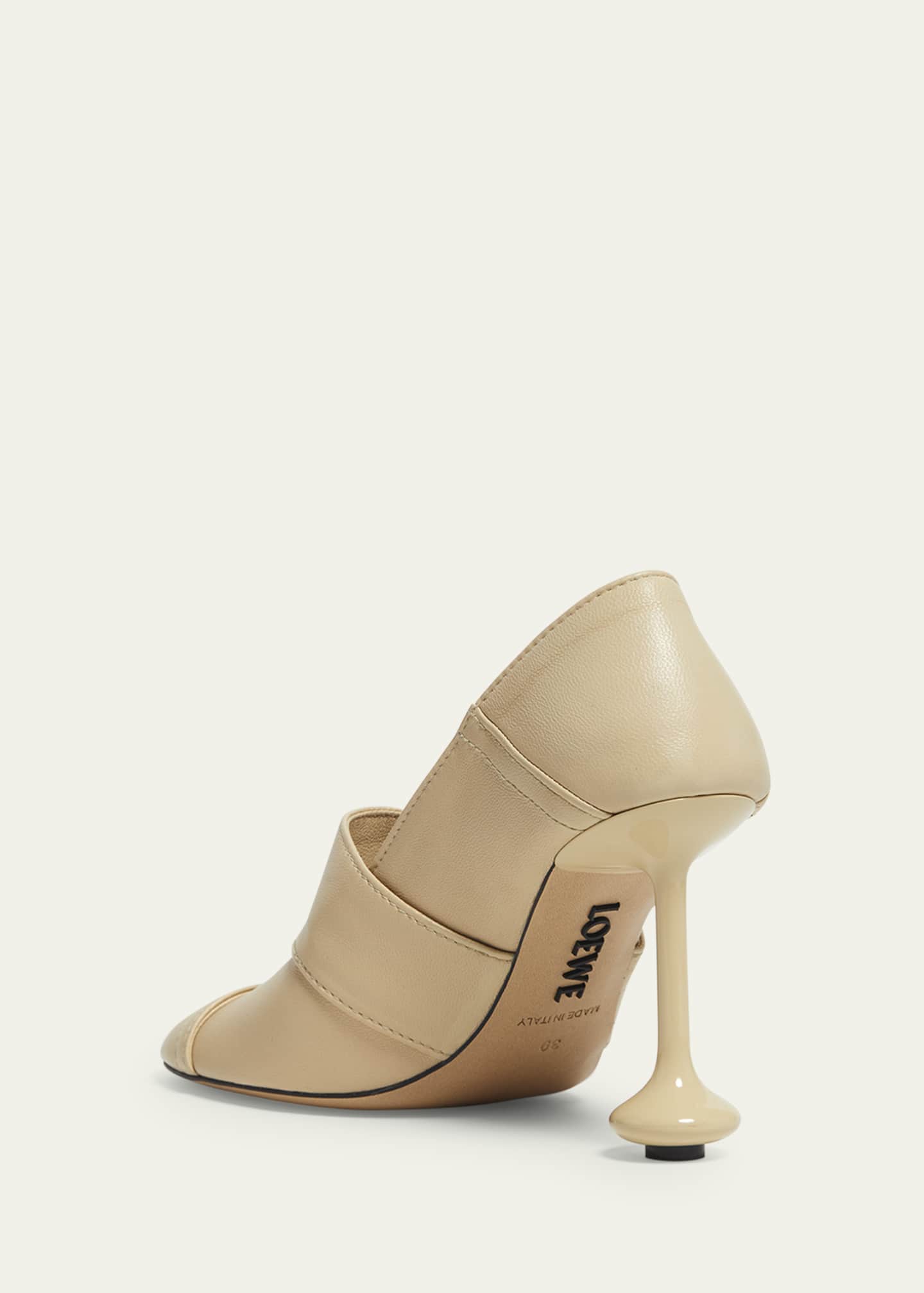 Loewe Toy Panta Leather Pumps - Bergdorf Goodman