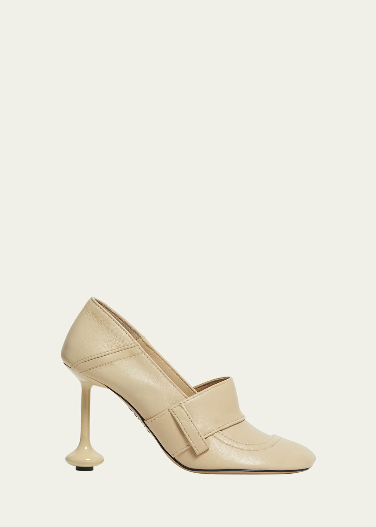 パンプス LOEWE Toy leather pumps Loewe Leather toy pumps with closed toe and unique heel