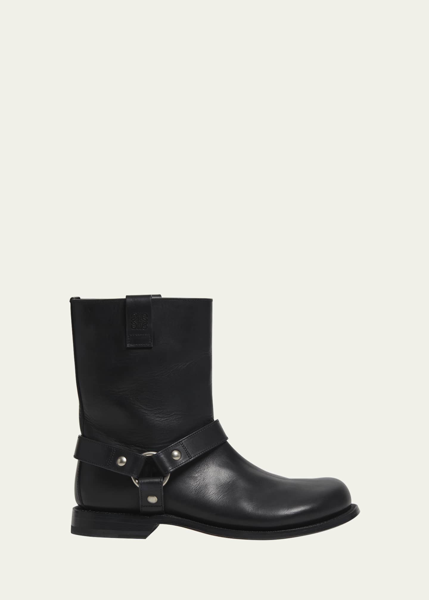 Loewe Campo Leather Harness Biker Boots Image 1 of 5