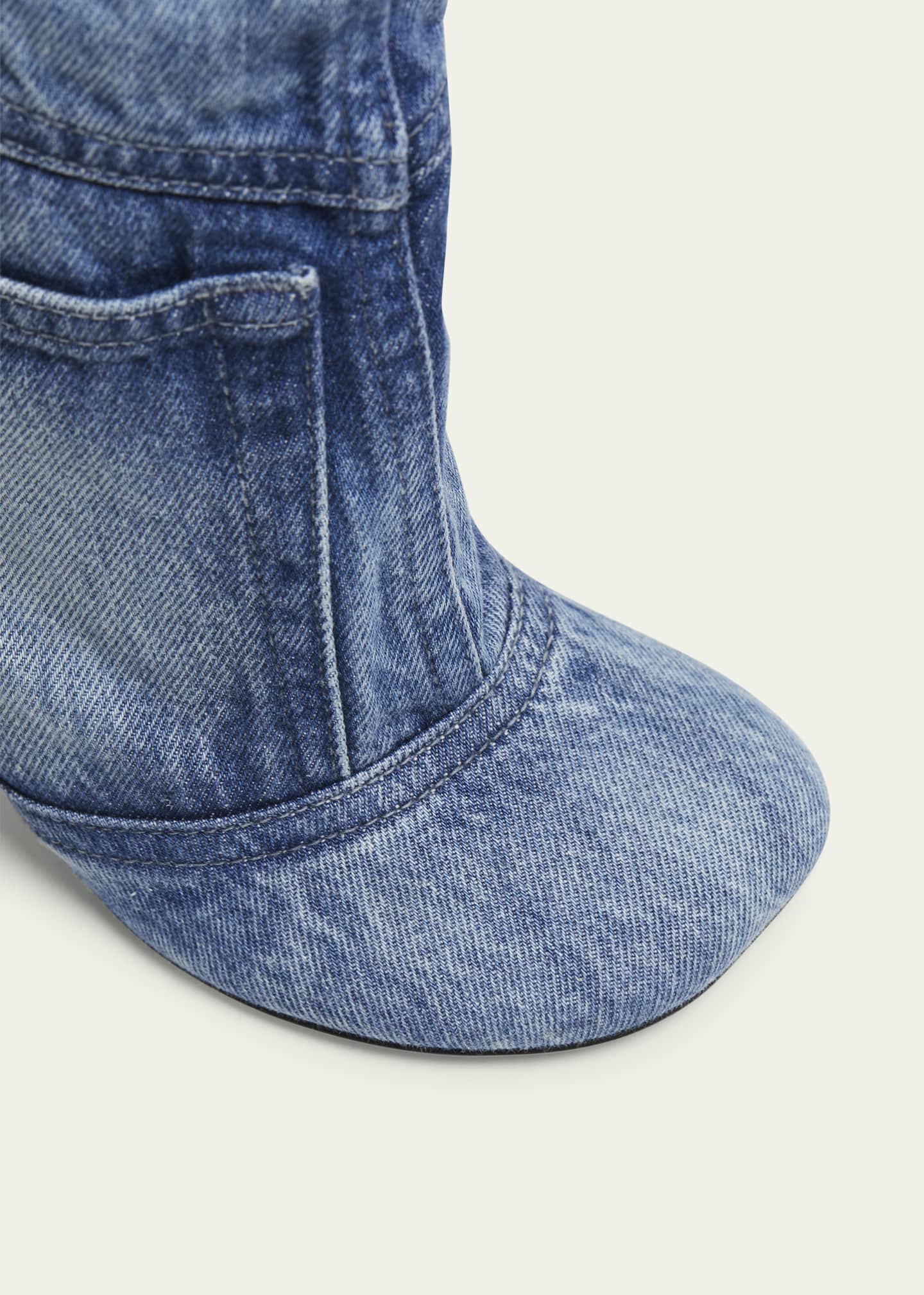Loewe Toy Panta Denim Ankle Boots Image 5 of 5