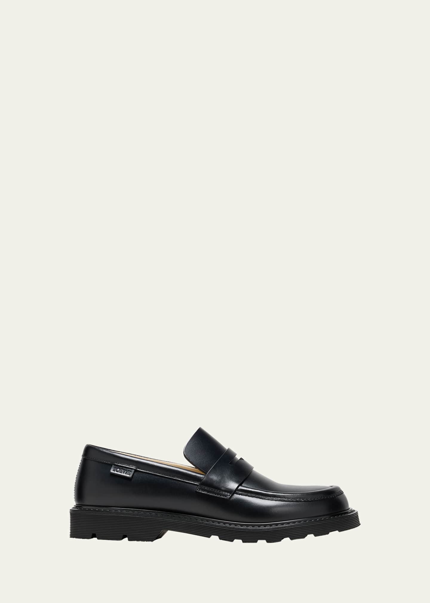 Loewe Blaze Leather Penny Loafers Image 1 of 5