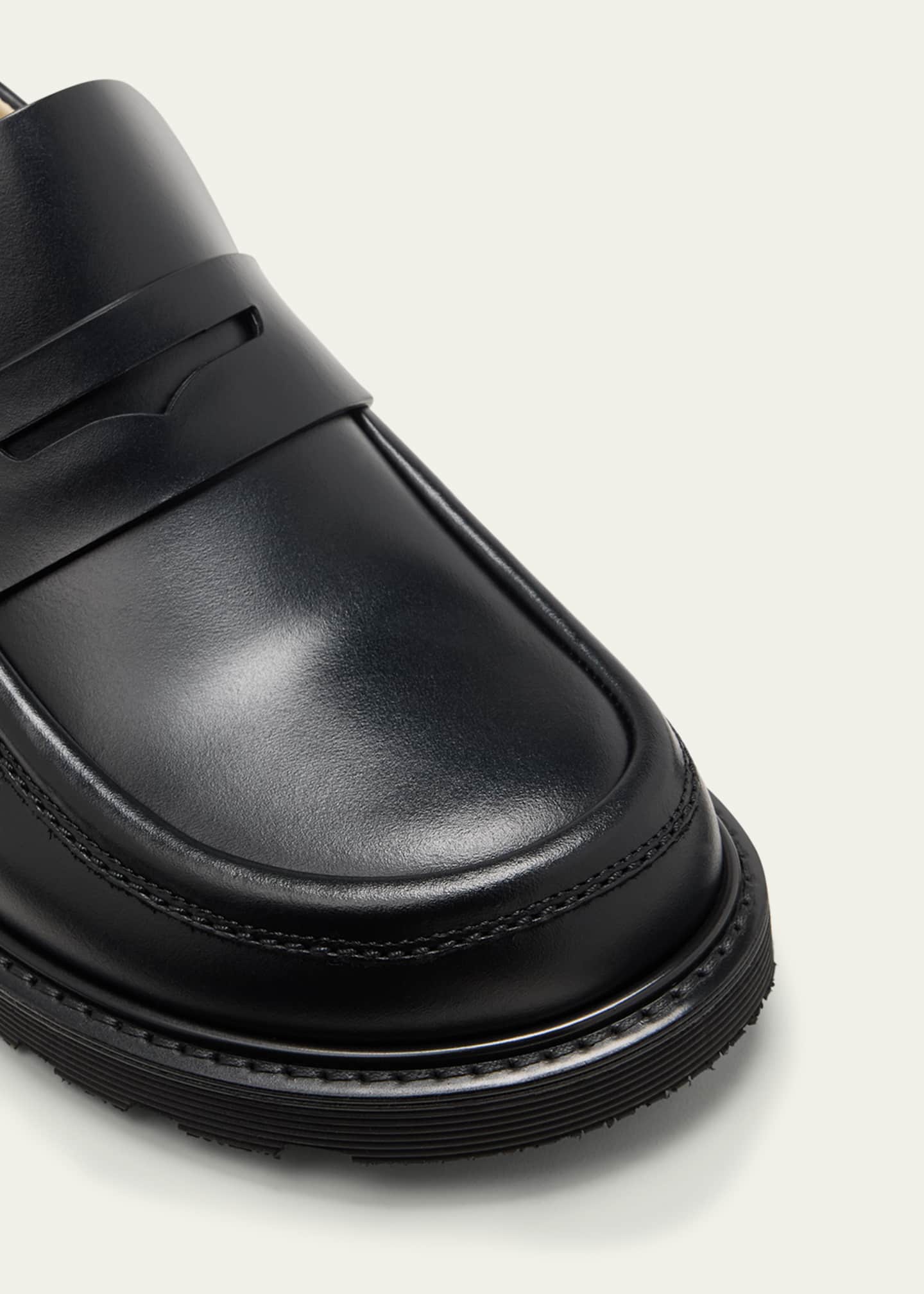 Loewe Blaze Leather Penny Loafers Image 5 of 5