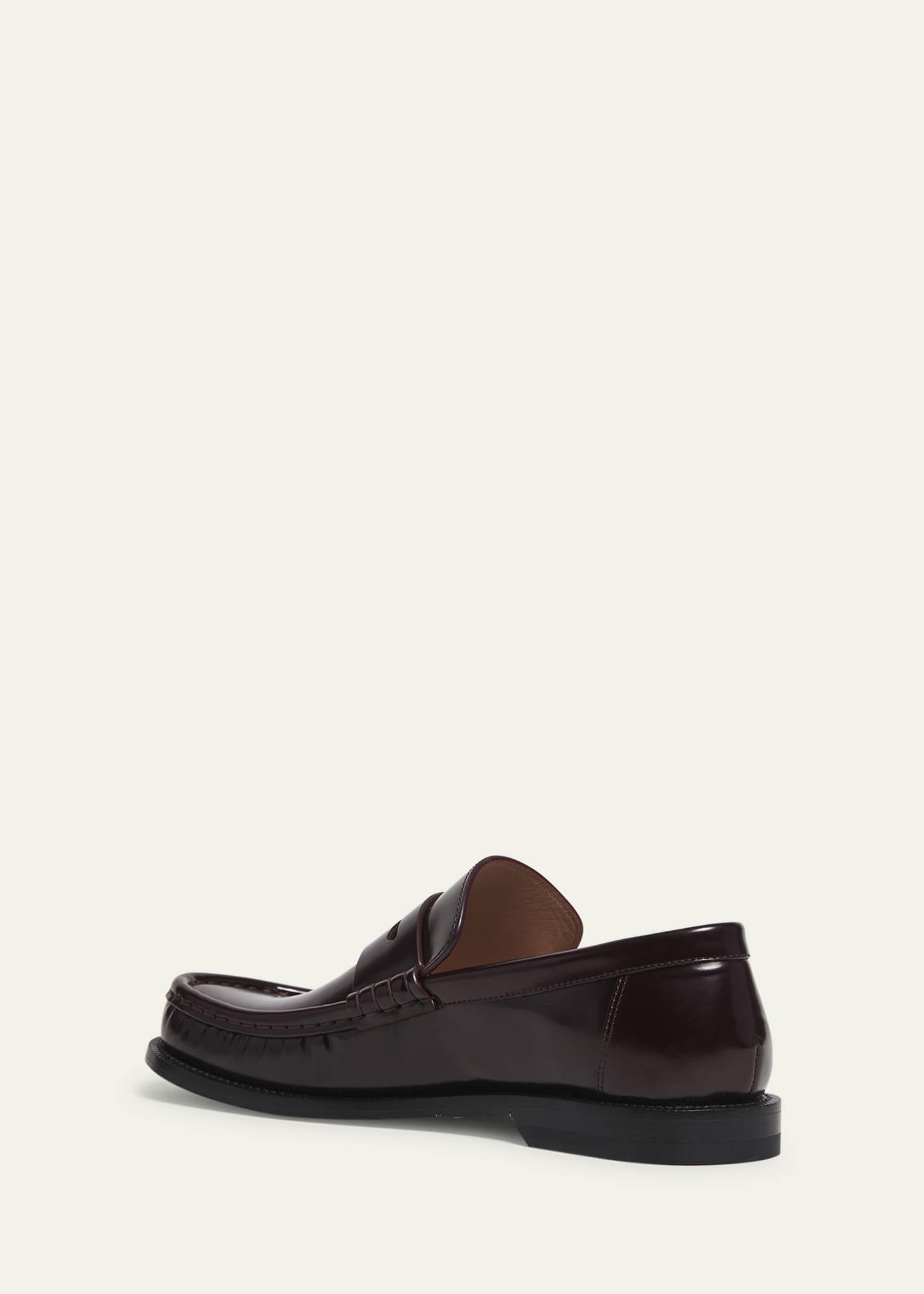 Loewe Campo Leather Penny Loafers Image 2 of 3