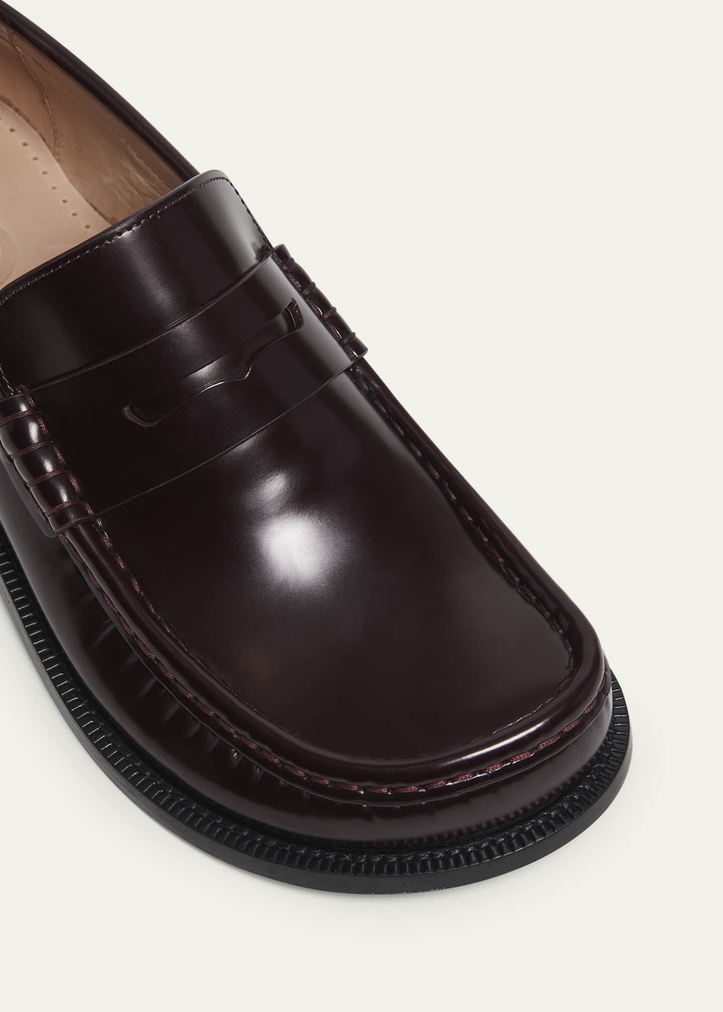 Loewe Campo Leather Penny Loafers Image 3 of 3
