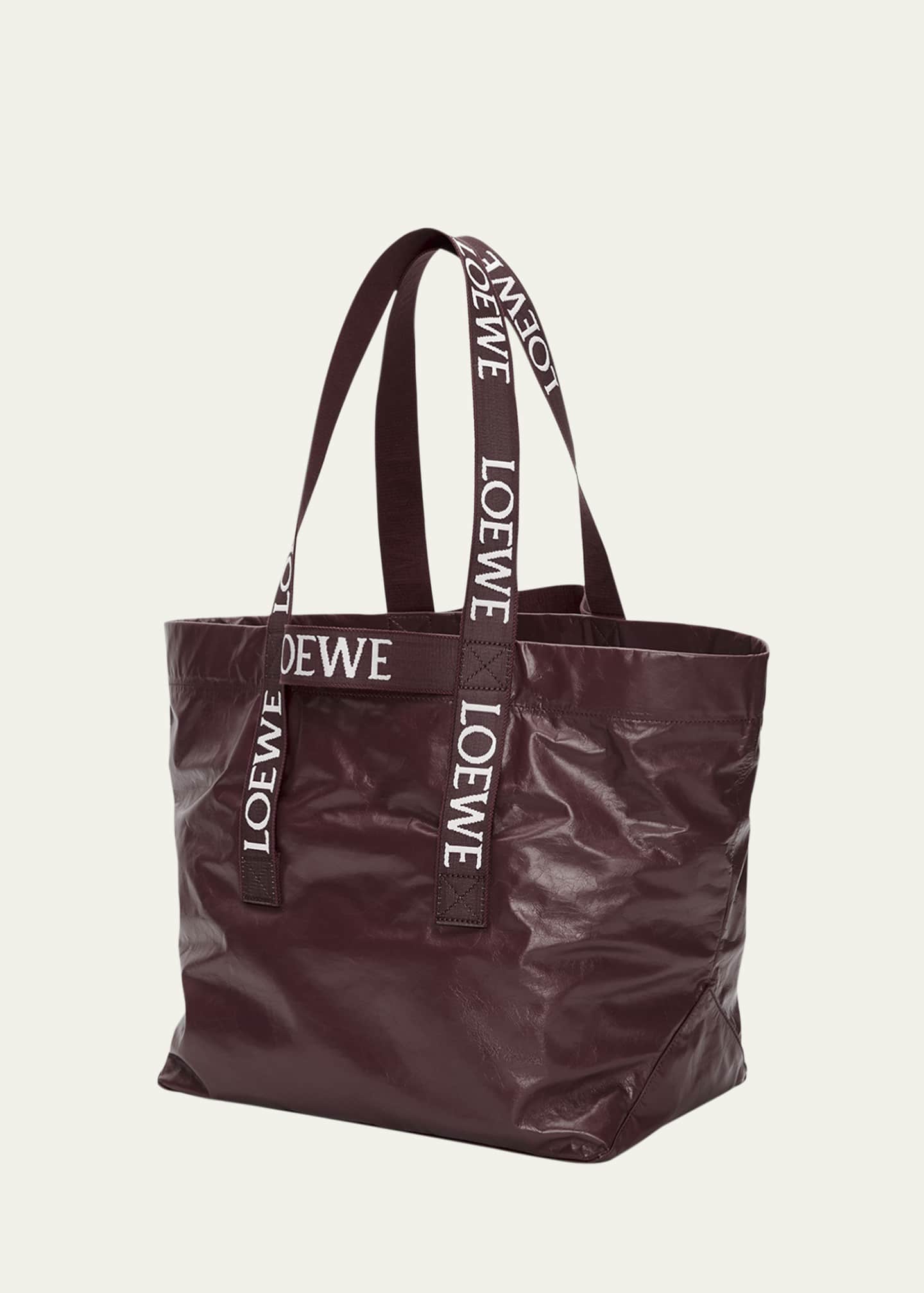 Loewe Men's Leather Fold Shopper Bag Image 2 of 3