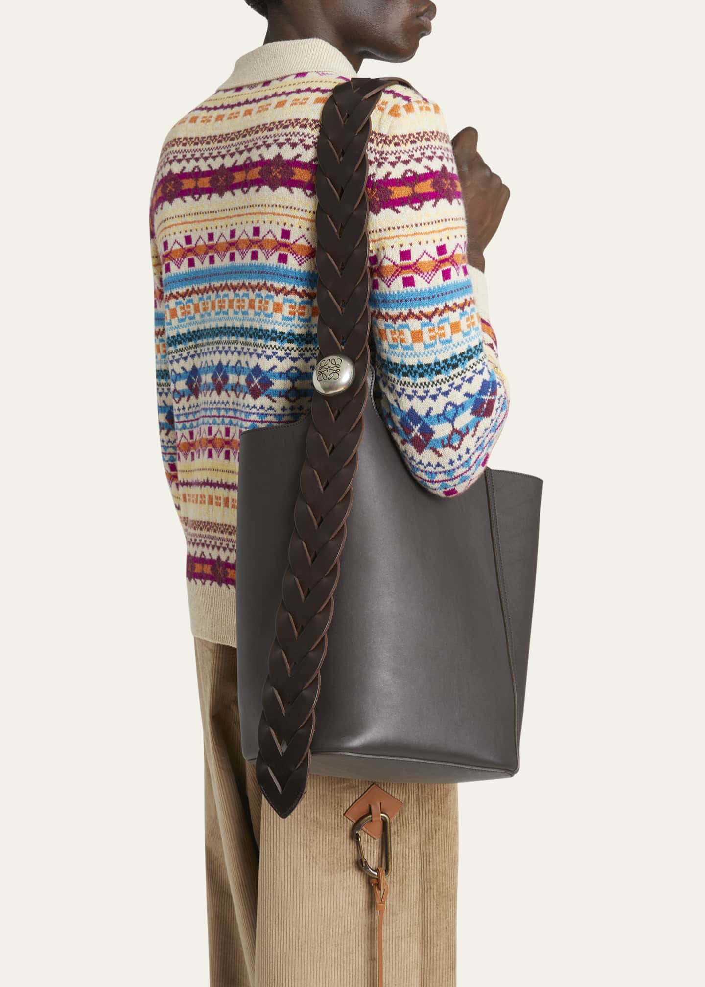 Loewe scarf bucket bag top