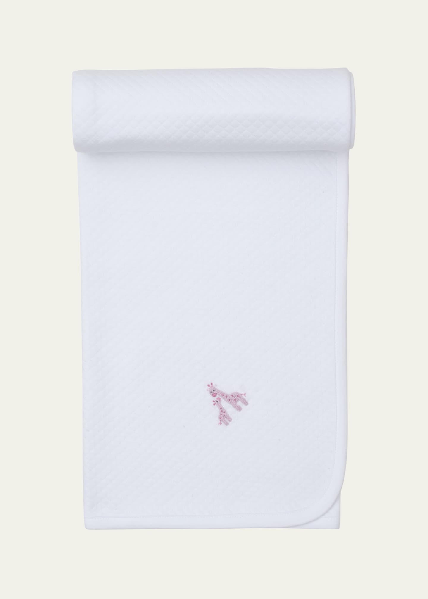 Kissy Kissy Girl's Premier Giraffe Glee Hand Embroidered Blanket Image 1 of 3