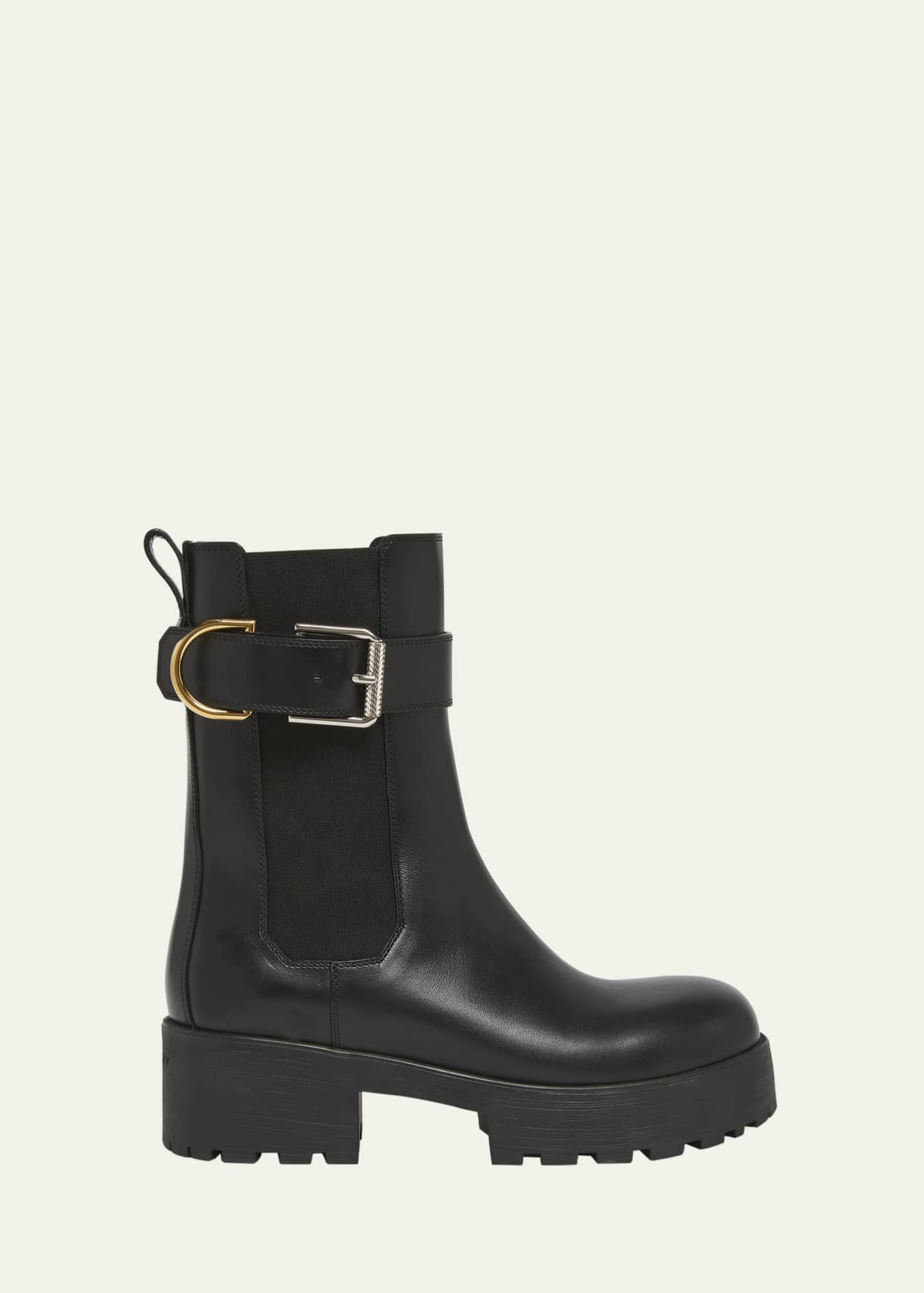 Givenchy Voyou Leather Buckle Chelsea Boots Bergdorf Goodman