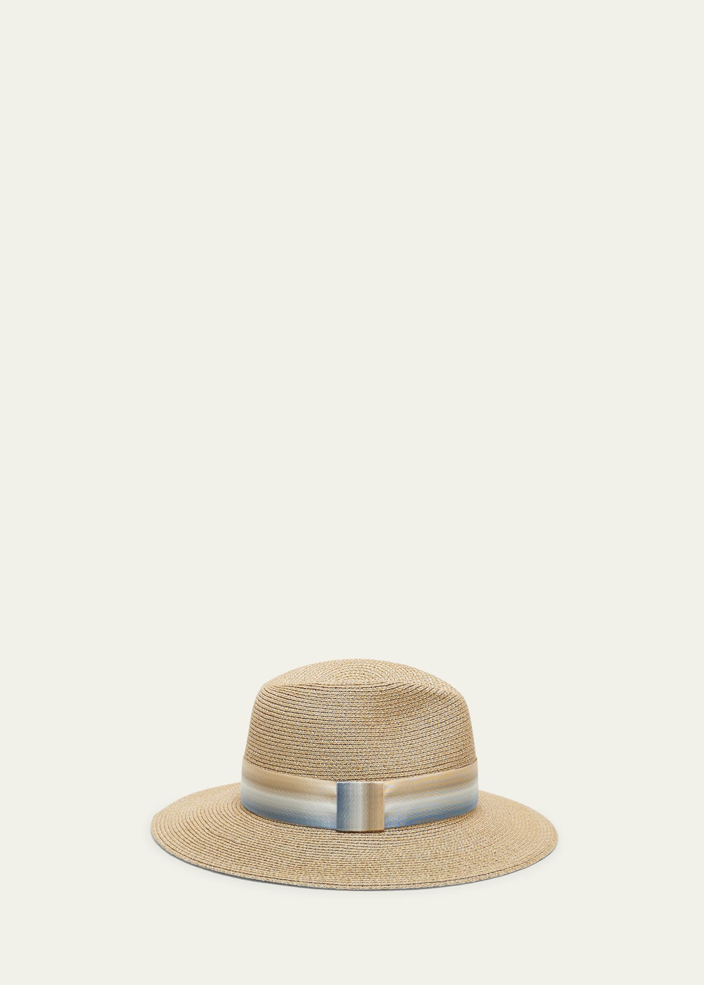 Eugenia Kim Courtney Hemp Fedora With Striped Band Image 3 of 3