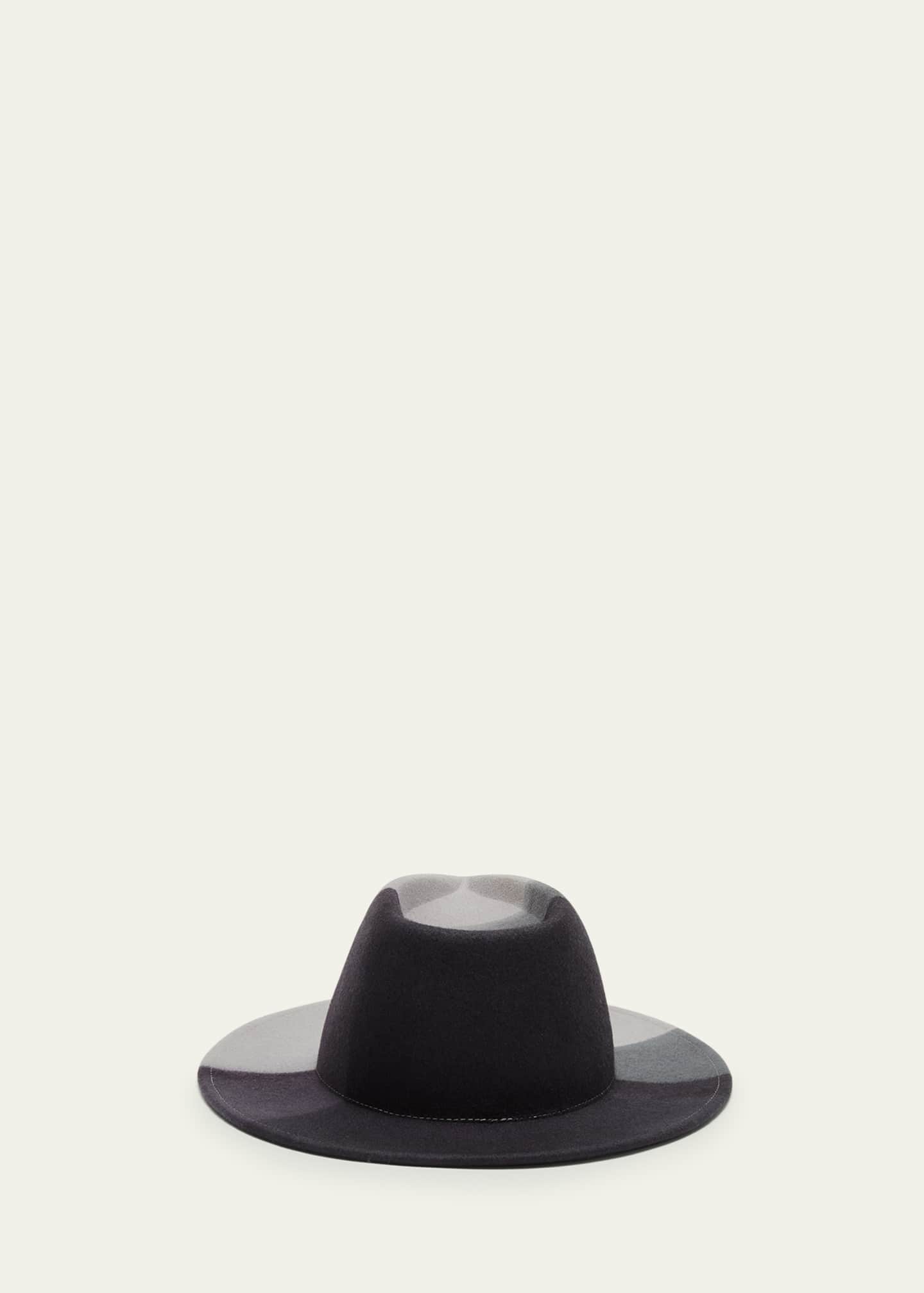 Eugenia Kim Blaine Color Block Wool Fedora Hat Image 3 of 3