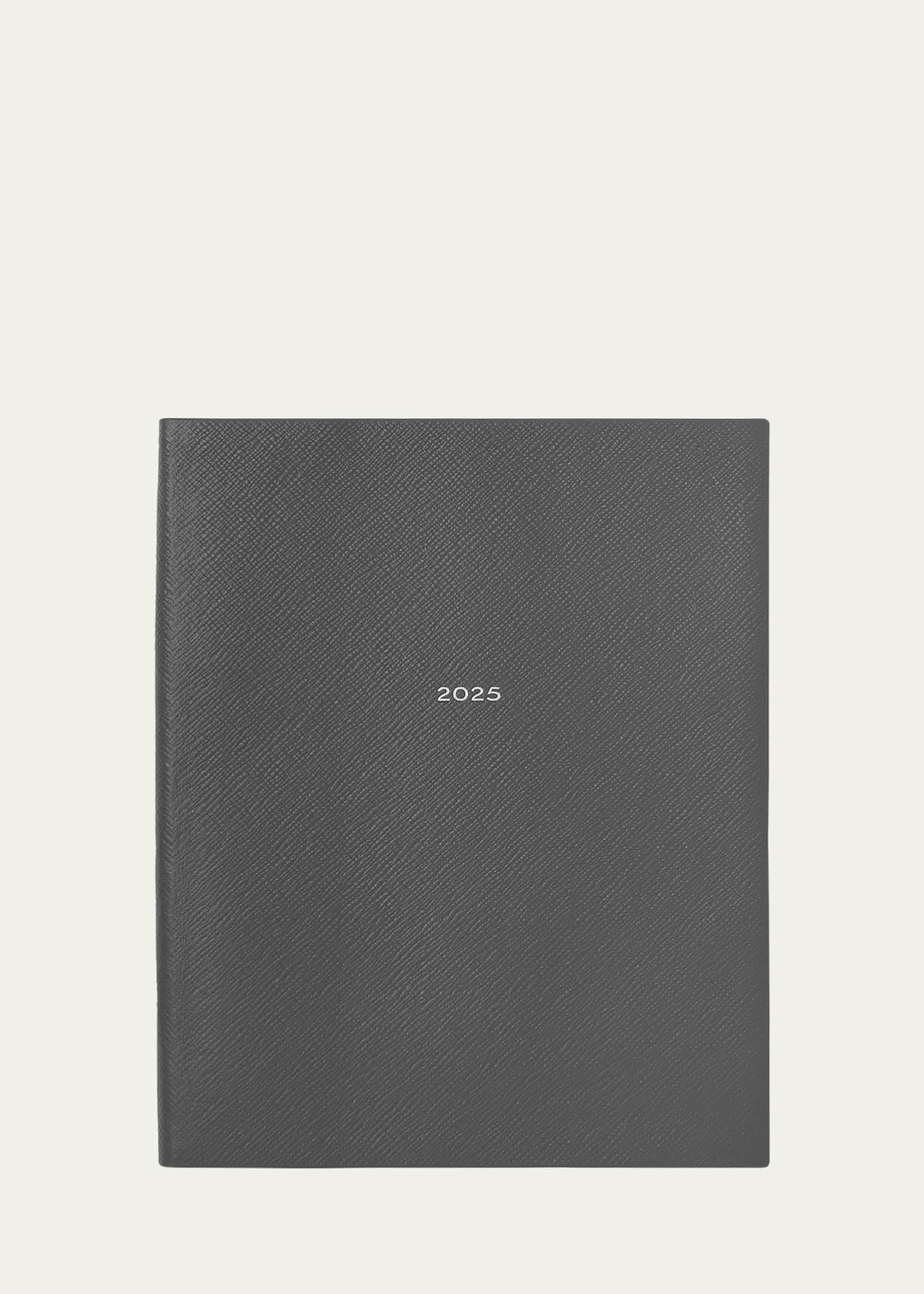 Smythson Portobello 2025 Weekly Vertical Panama Leather Diary