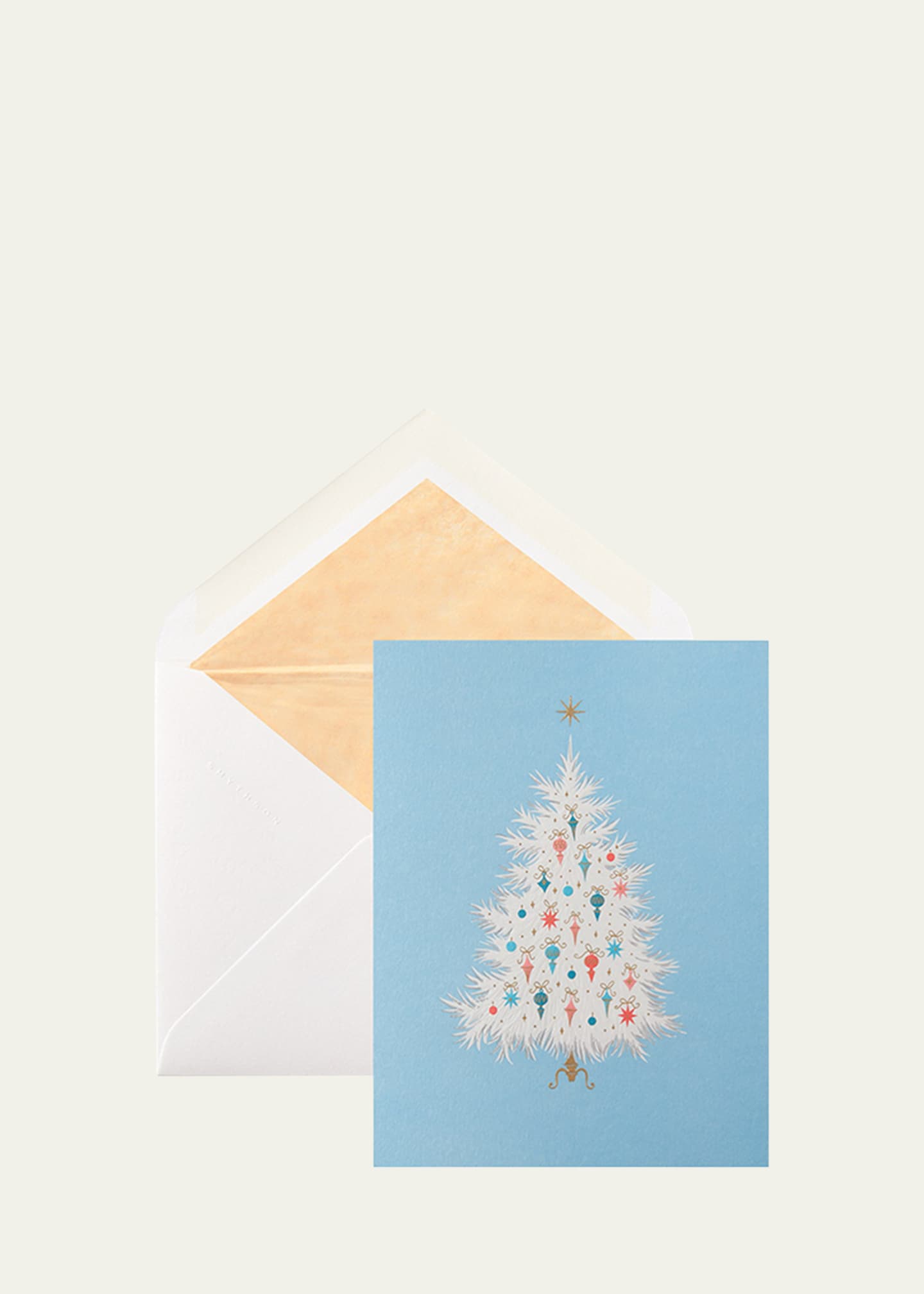 Smythson Christmas Tree Cards, Box of 6 Bergdorf Goodman