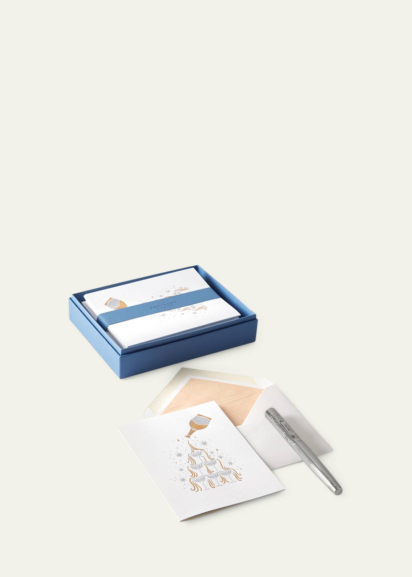 Smythson Champagne Tower Cards, Box of 6 Image 3 of 3