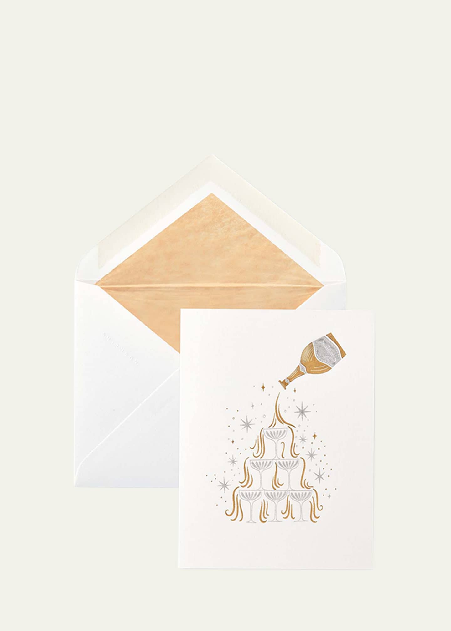 Smythson Champagne Tower Cards, Box of 6 Image 1 of 3