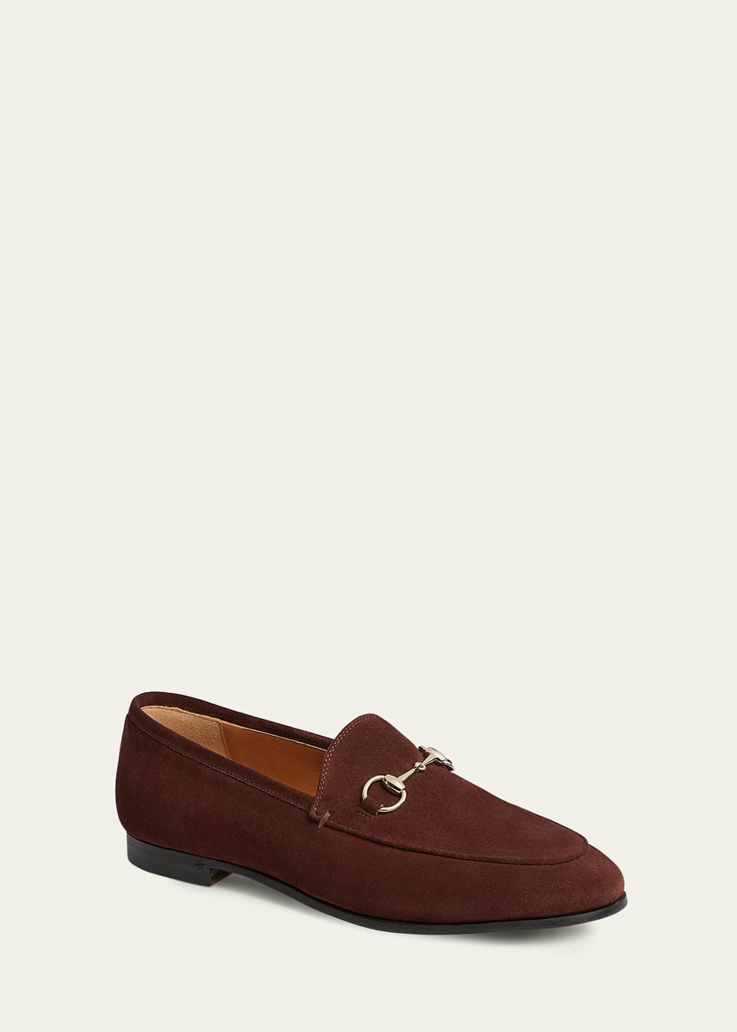 Gucci Jordaan Suede Horsebit Loafers Image 2 of 5