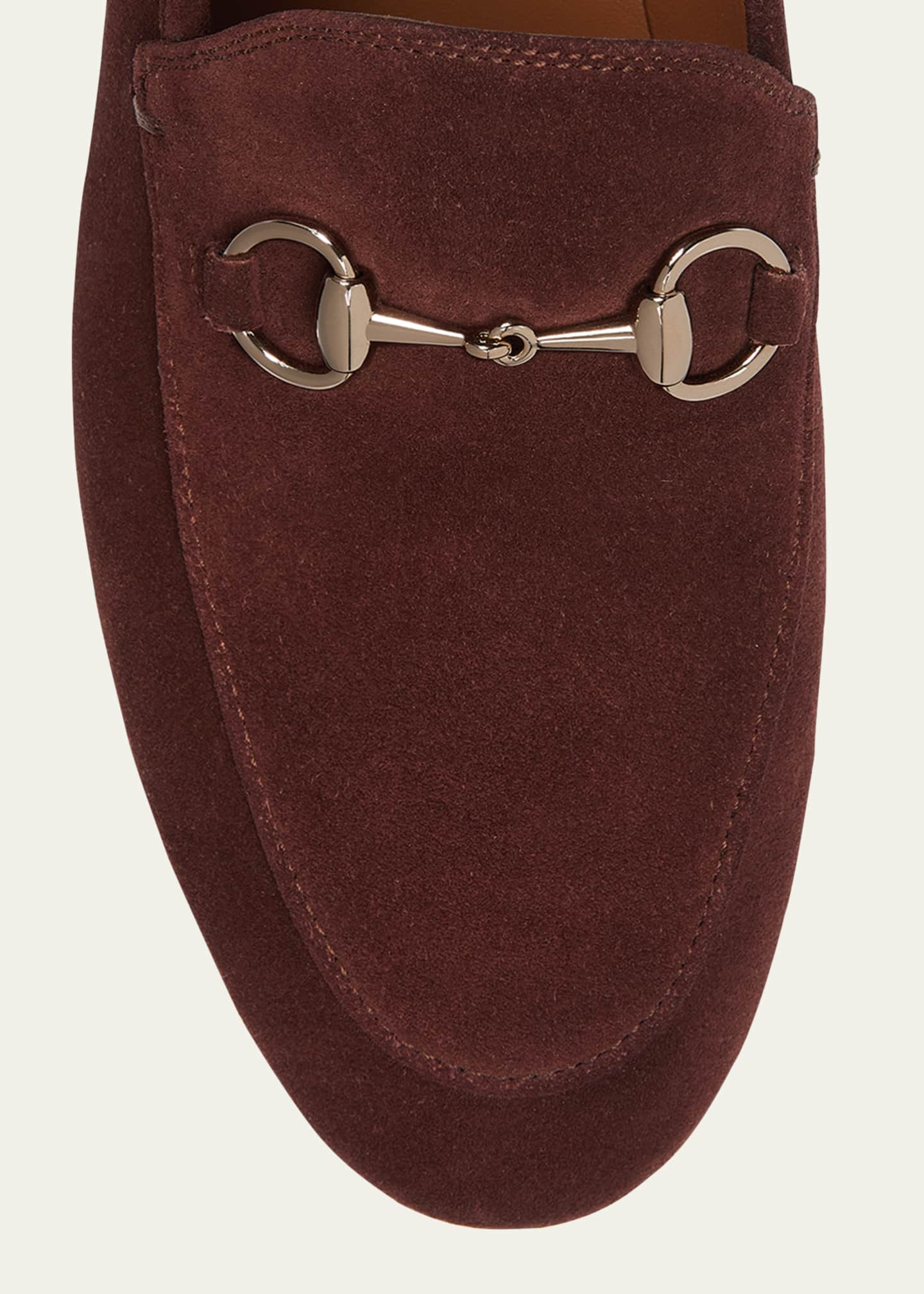 Gucci Jordaan Suede Horsebit Loafers Image 5 of 5
