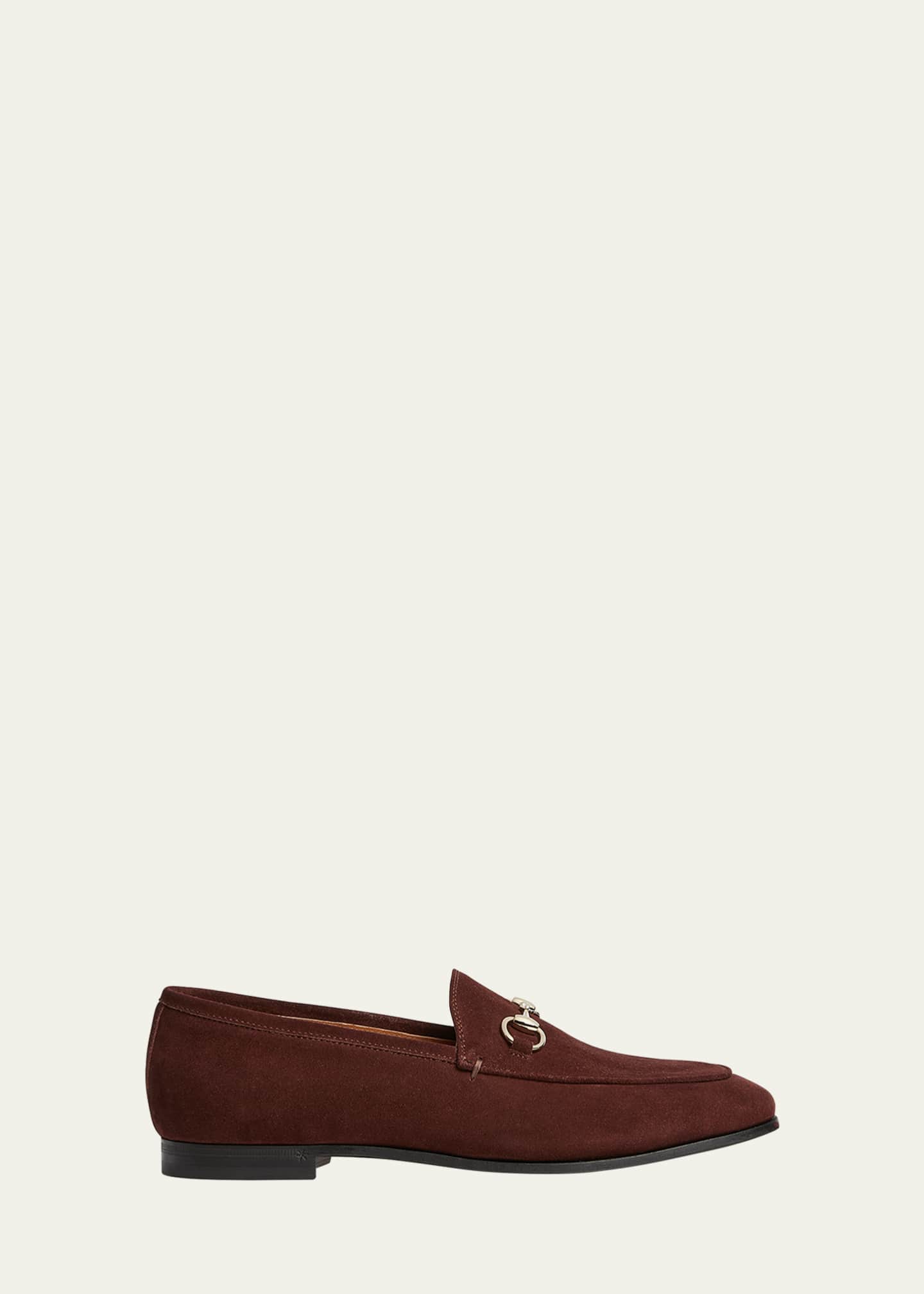 Gucci Jordaan Suede Horsebit Loafers Image 1 of 5
