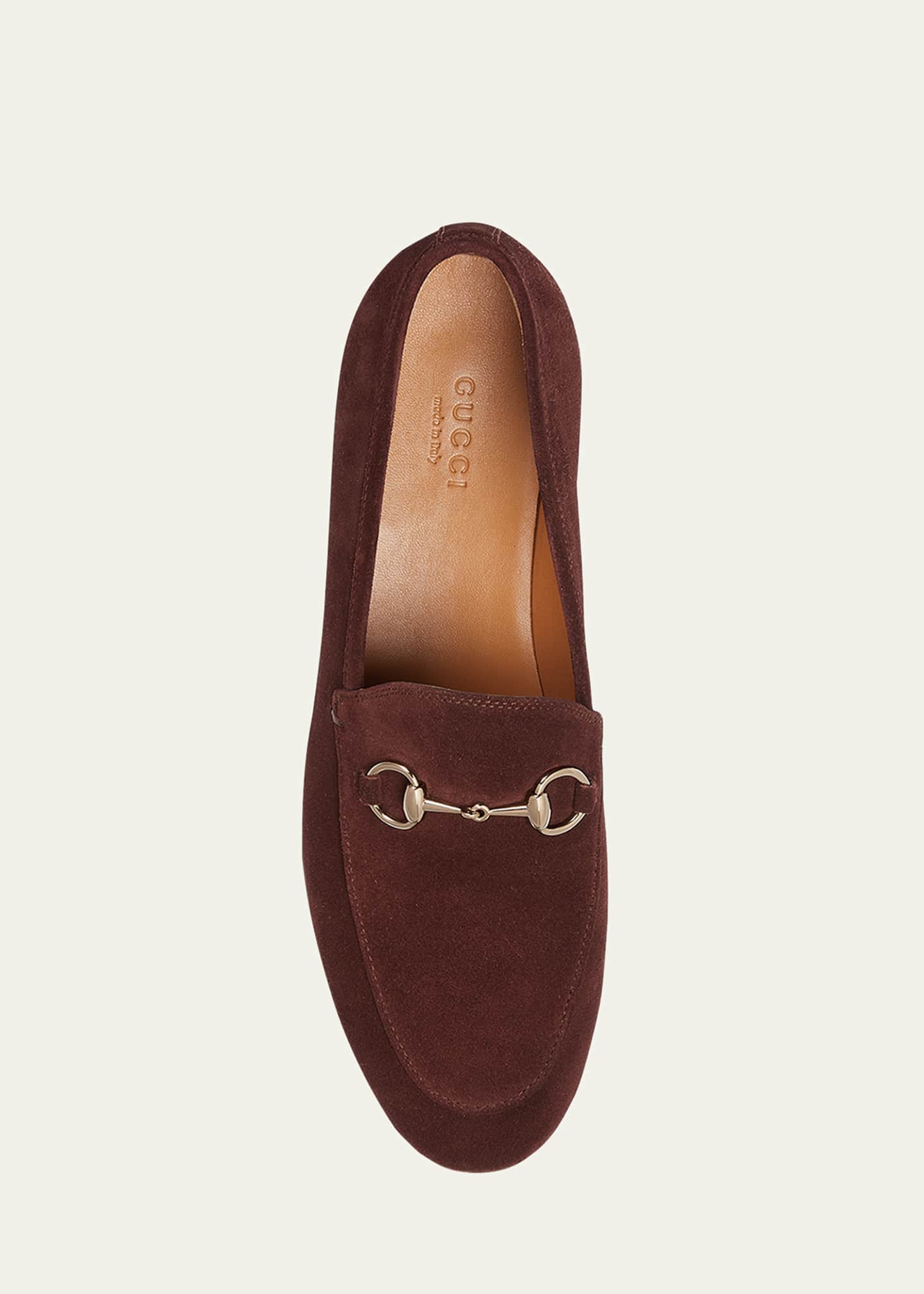 Gucci Jordaan Suede Horsebit Loafers Image 4 of 5