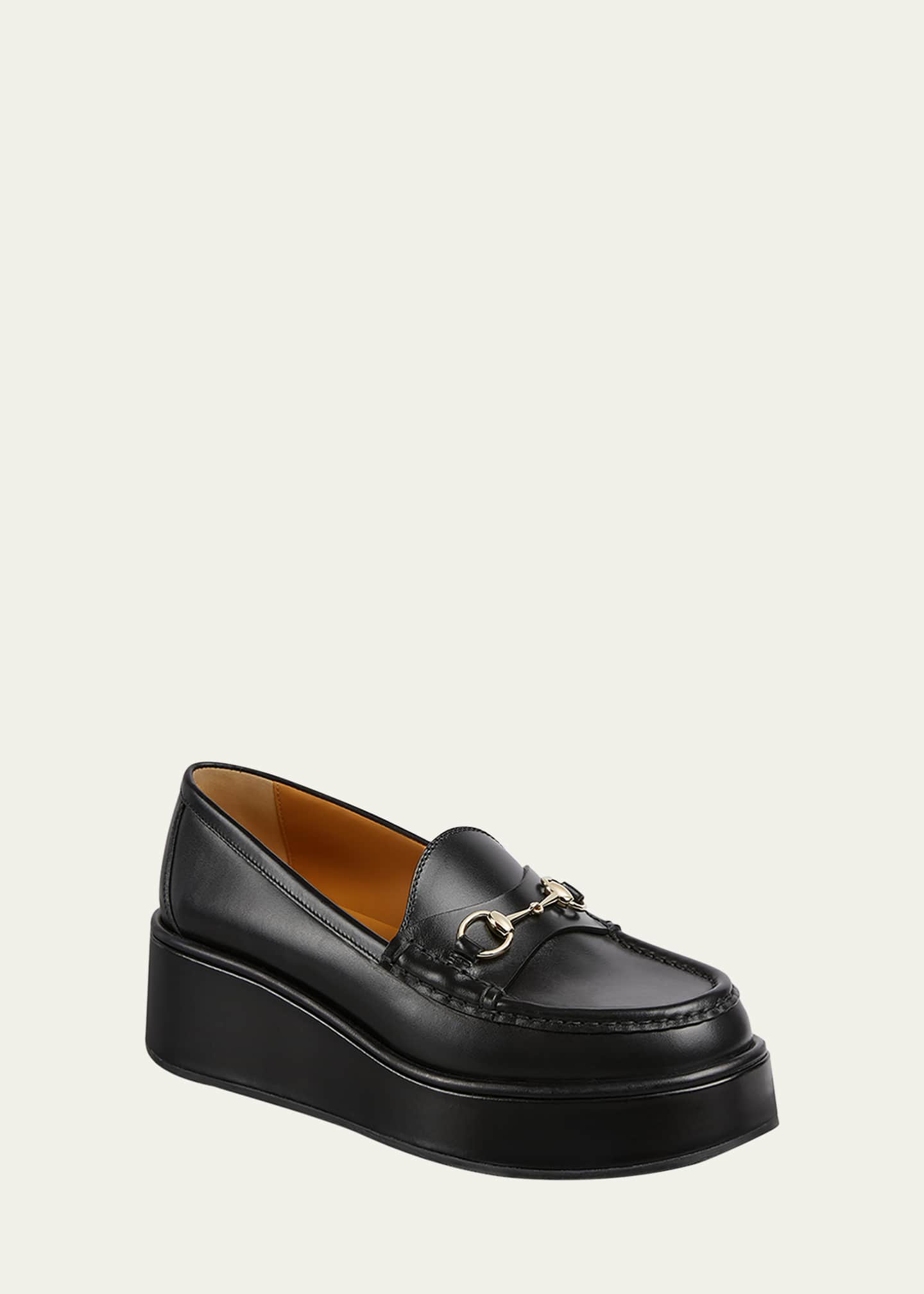Gucci Idle Leather Bit Platform Loafers Image 2 of 5