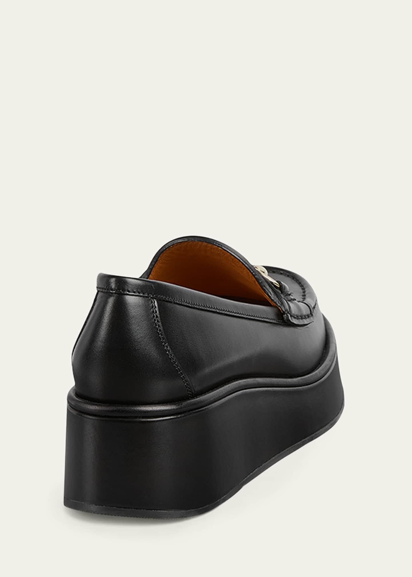 Gucci Idle Leather Bit Platform Loafers Image 2 of 3