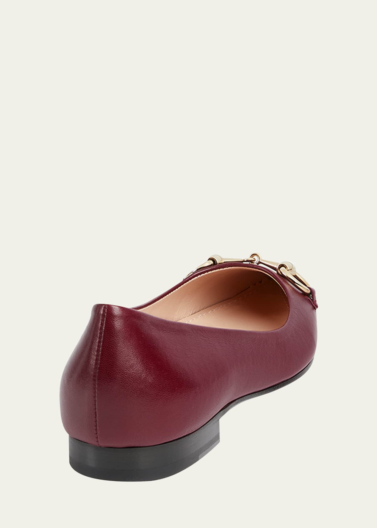 Gucci Erin Leather Horsebit Ballerina Flats Image 3 of 5