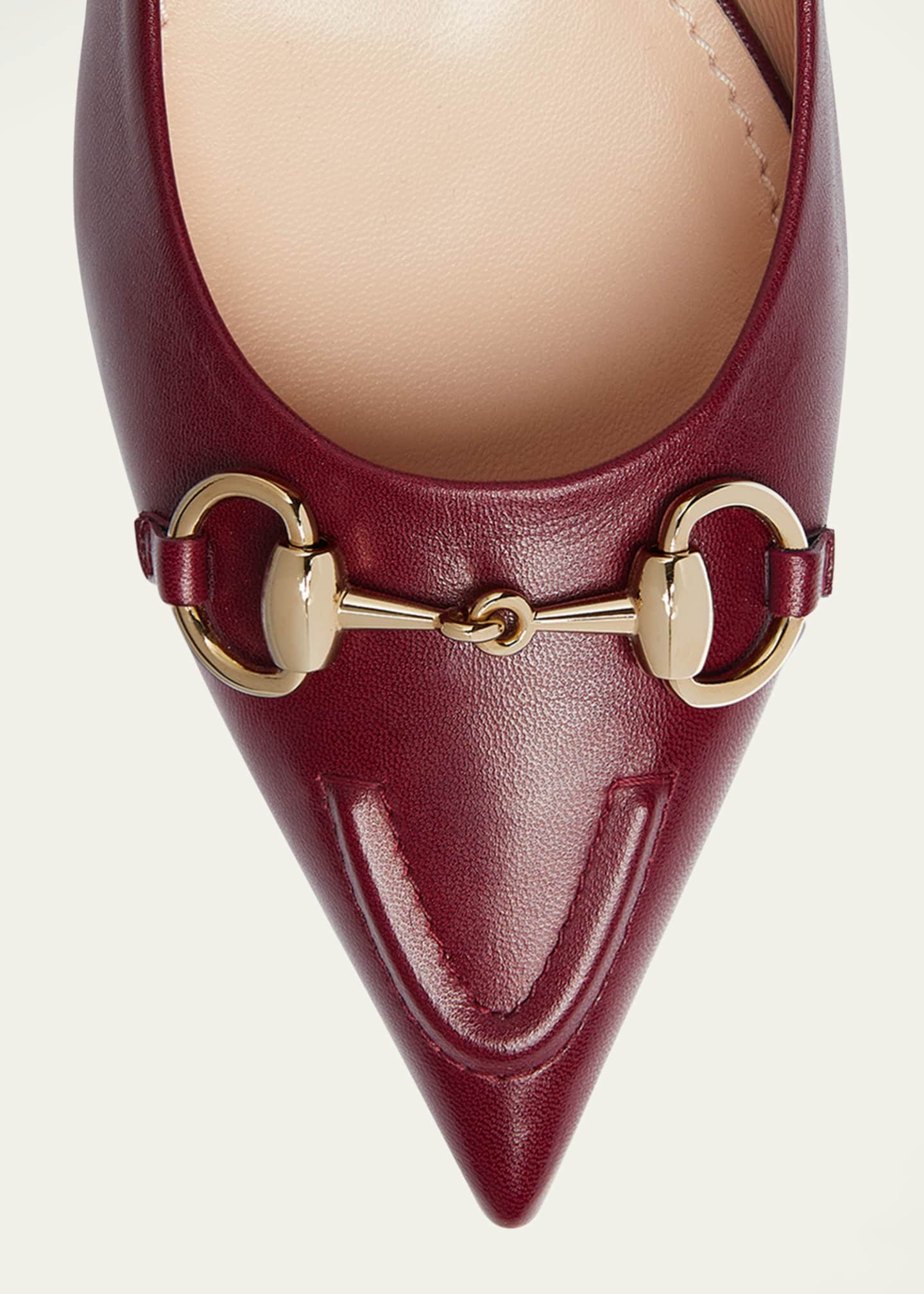 Gucci Erin Leather Horsebit Ballerina Flats Image 5 of 5