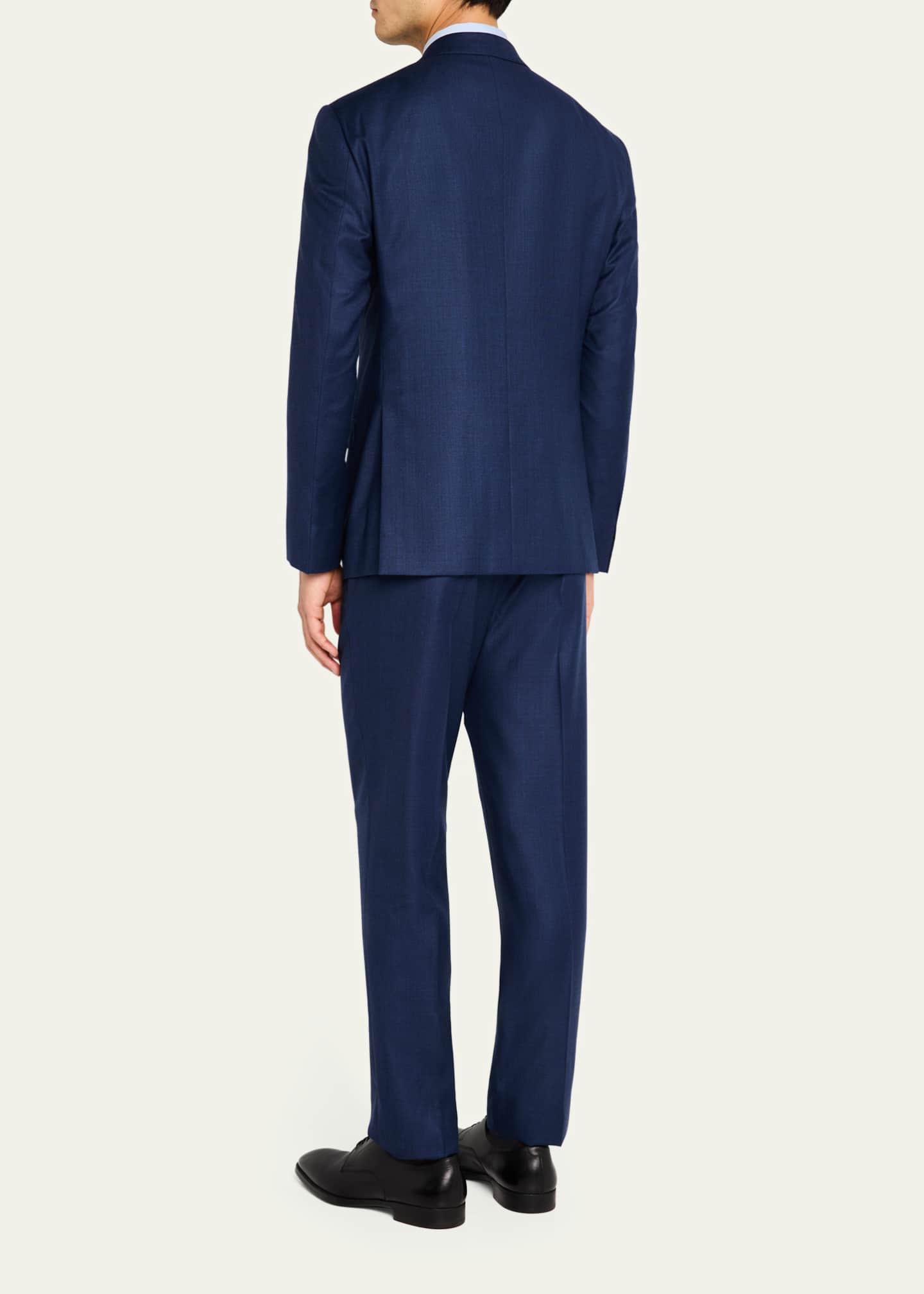 Giorgio Armani Men's Textured Solid Suit Image 3 of 8