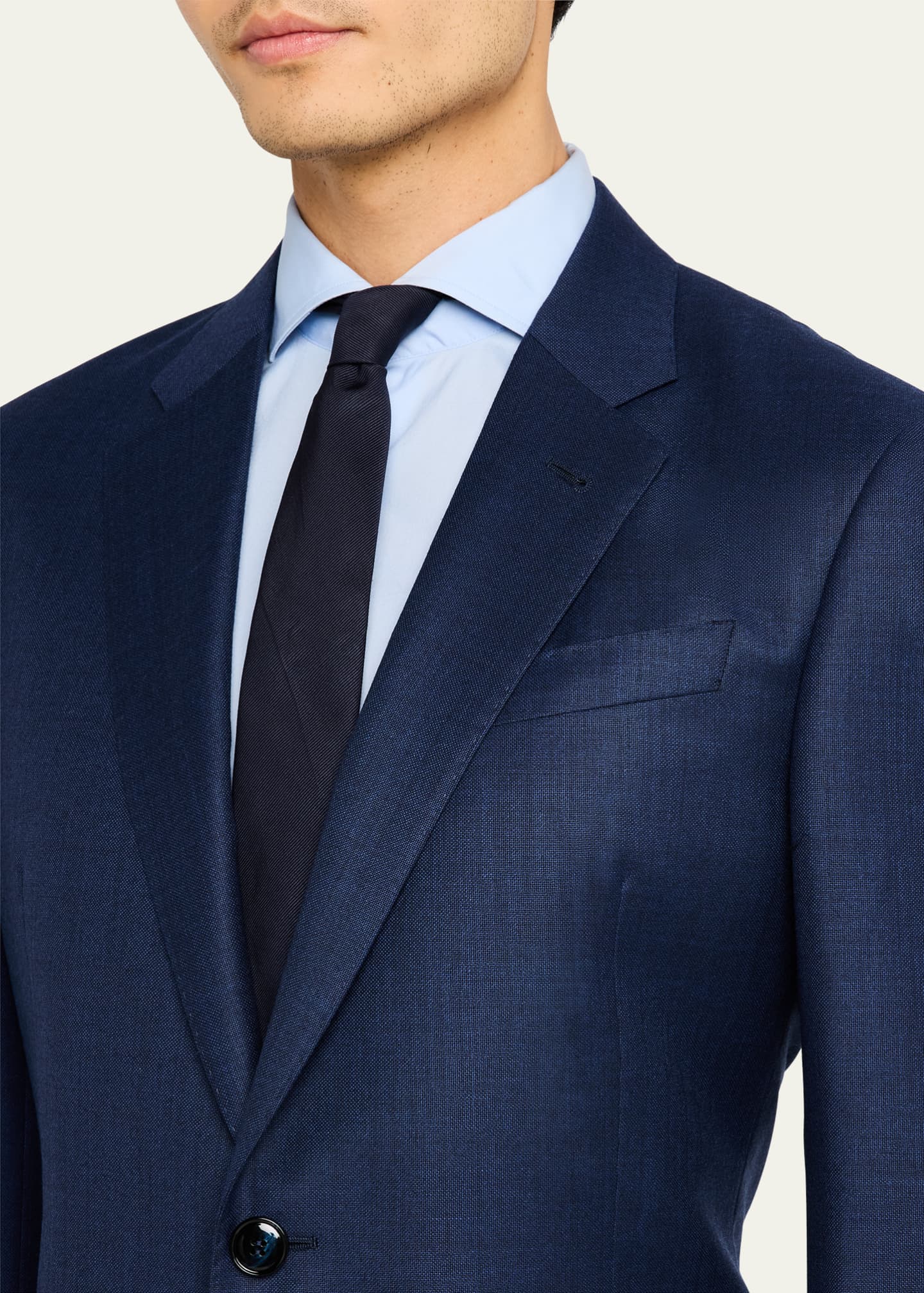 Giorgio Armani Men's Textured Solid Suit Image 6 of 8