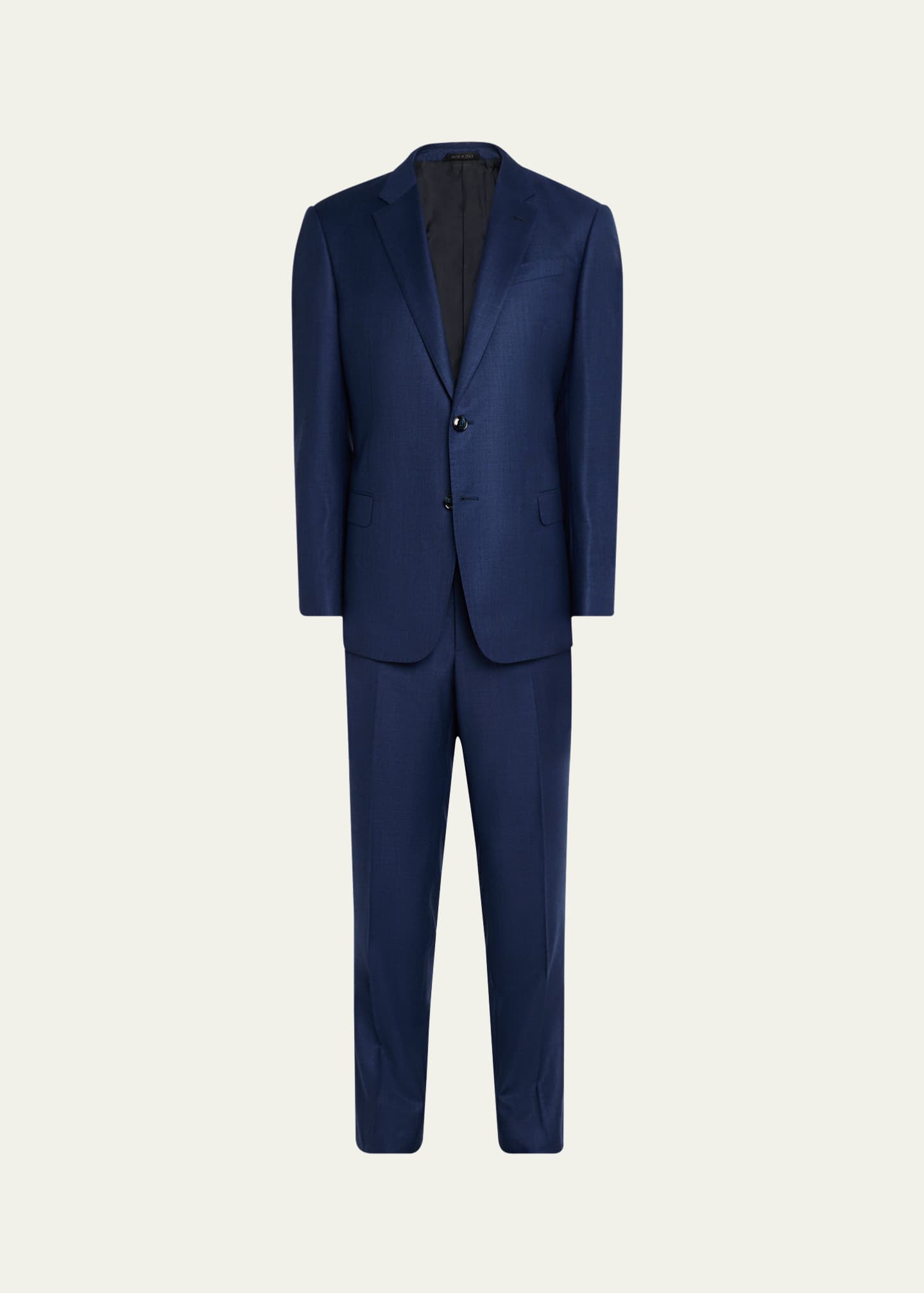 Giorgio Armani Men's Textured Solid Suit Image 1 of 8