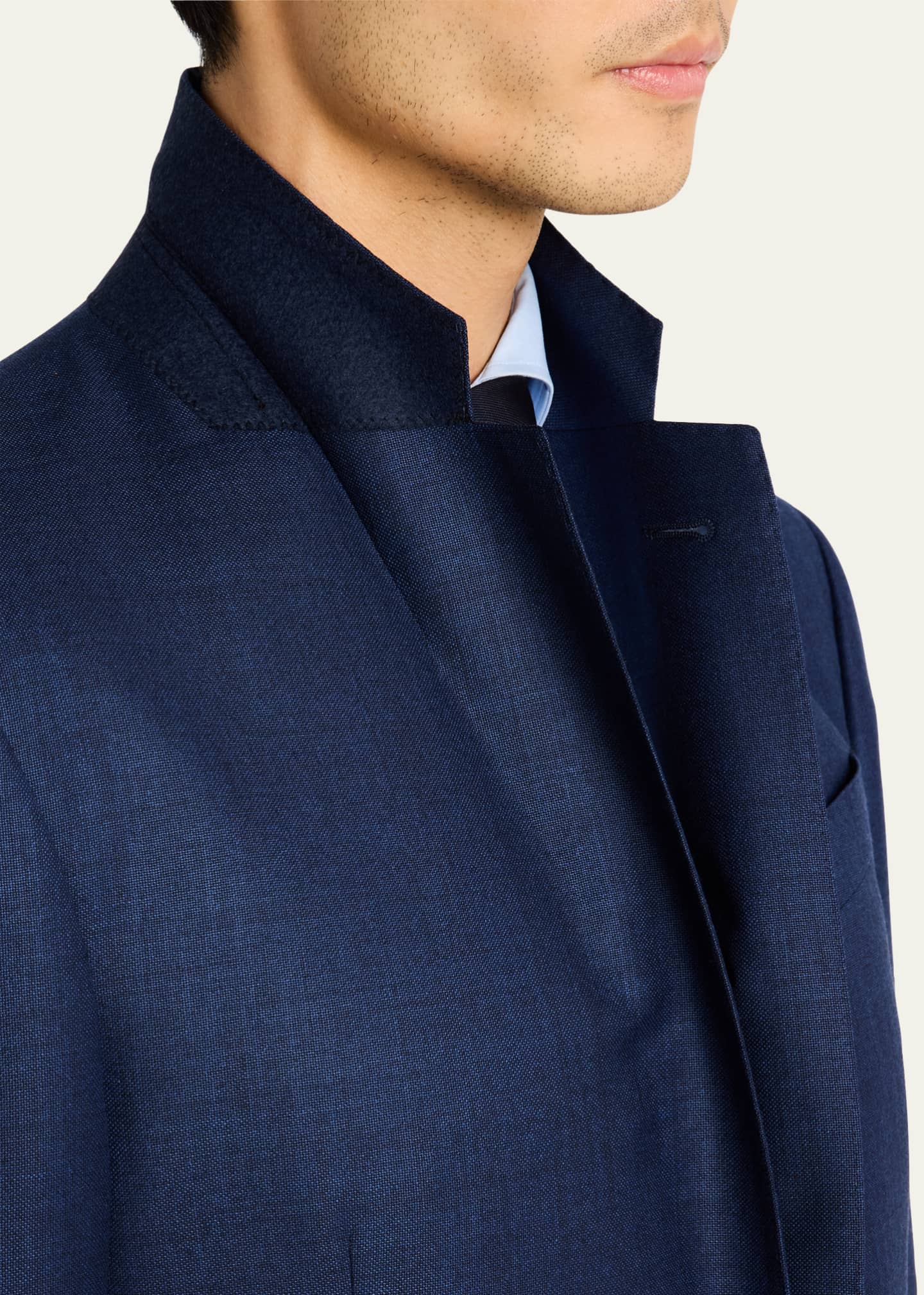 Giorgio Armani Men's Textured Solid Suit Image 8 of 8
