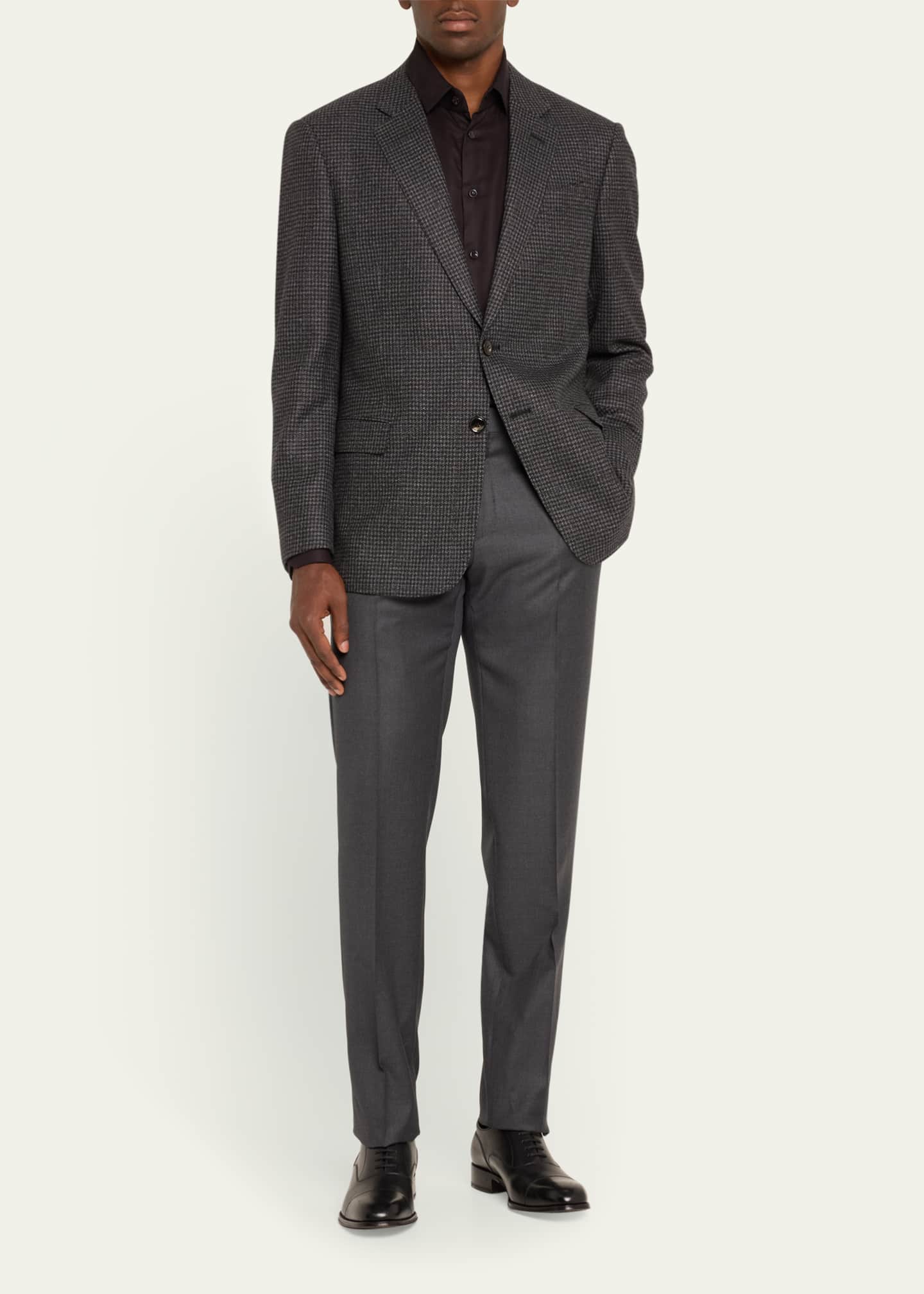 Giorgio Armani Men's Mini-Houndstooth Sport Coat Image 2 of 5