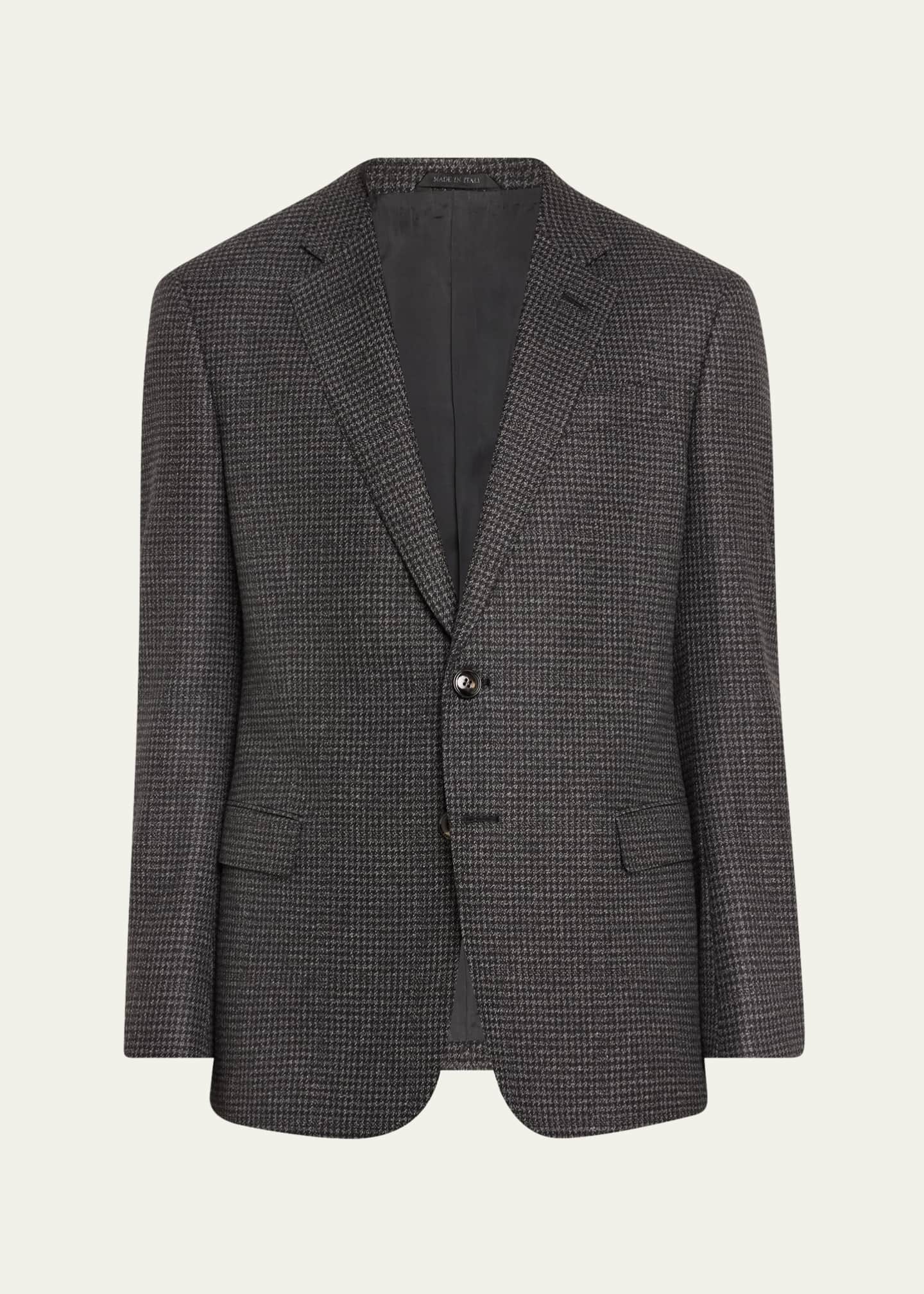 Giorgio Armani Men's Mini-Houndstooth Sport Coat Image 1 of 5
