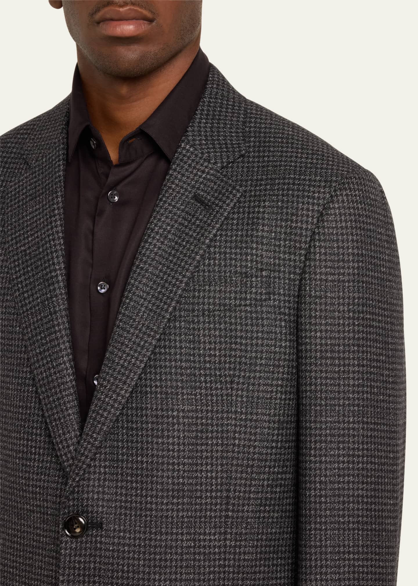 Giorgio Armani Men's Mini-Houndstooth Sport Coat Image 5 of 5
