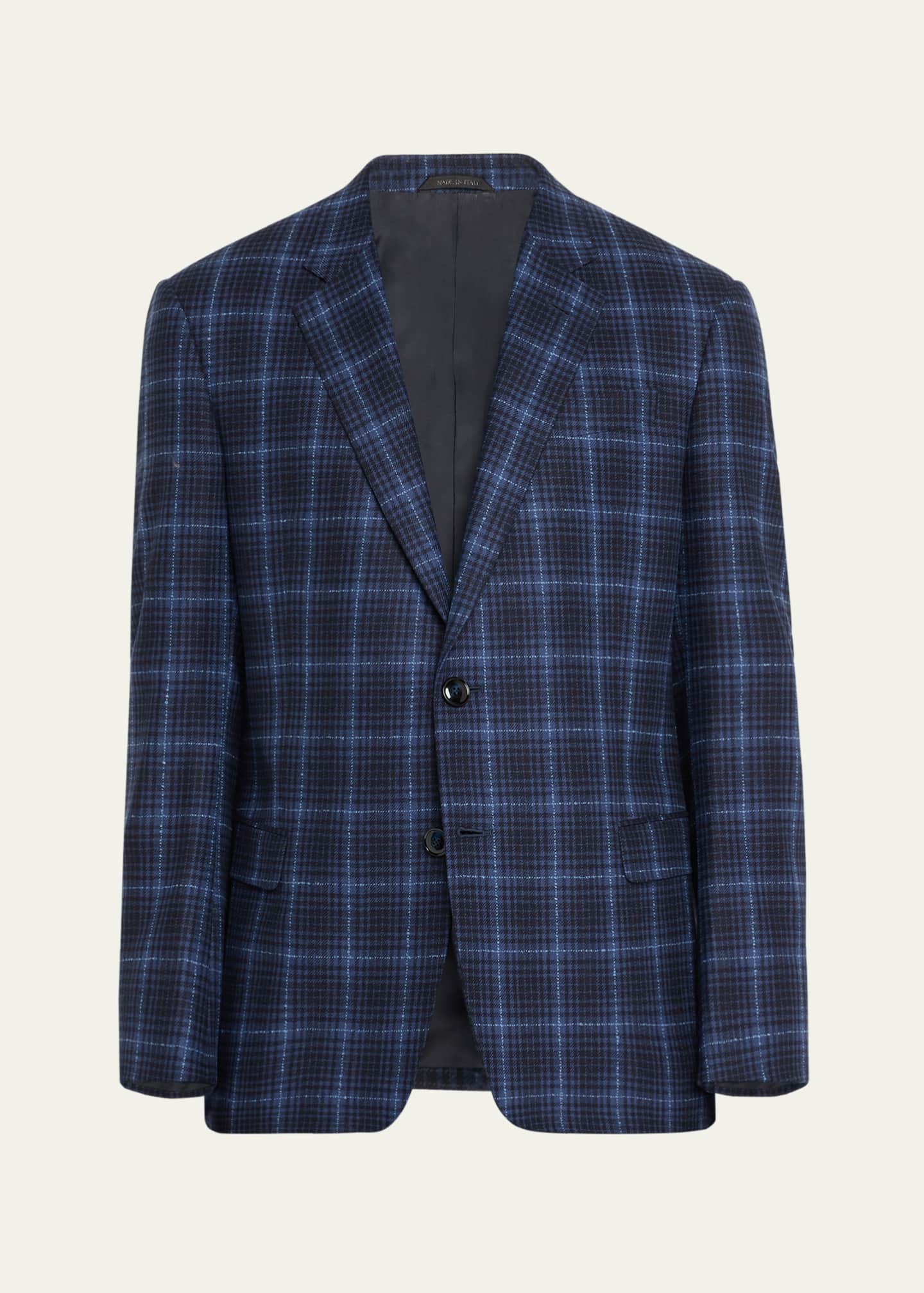 Giorgio Armani Men's Plaid Windowpane Sport Coat Image 1 of 5