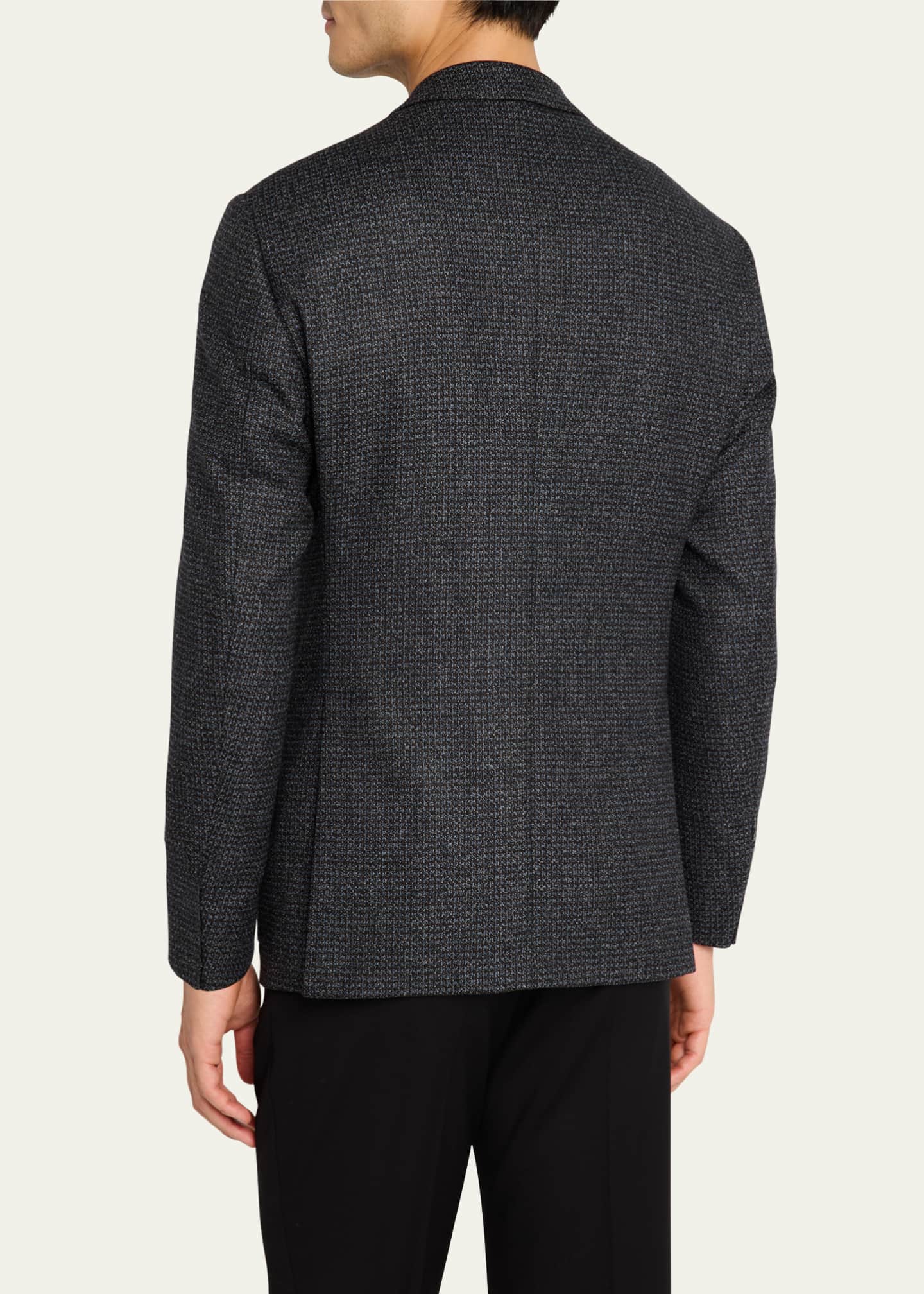 Giorgio Armani Men's Melange Patch-Pocket Sport Coat Image 3 of 8