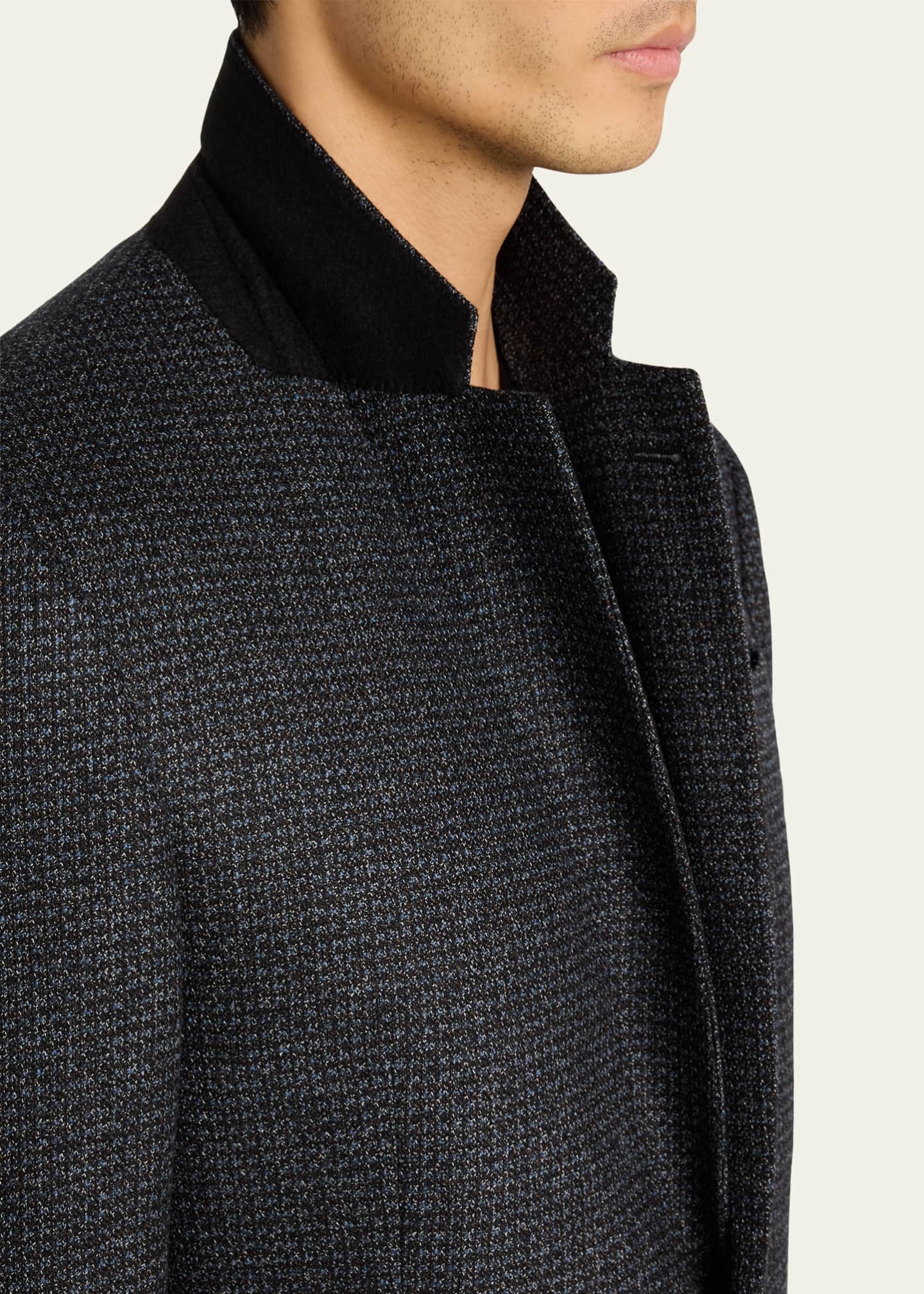 Giorgio Armani Men's Melange Patch-Pocket Sport Coat Image 7 of 8