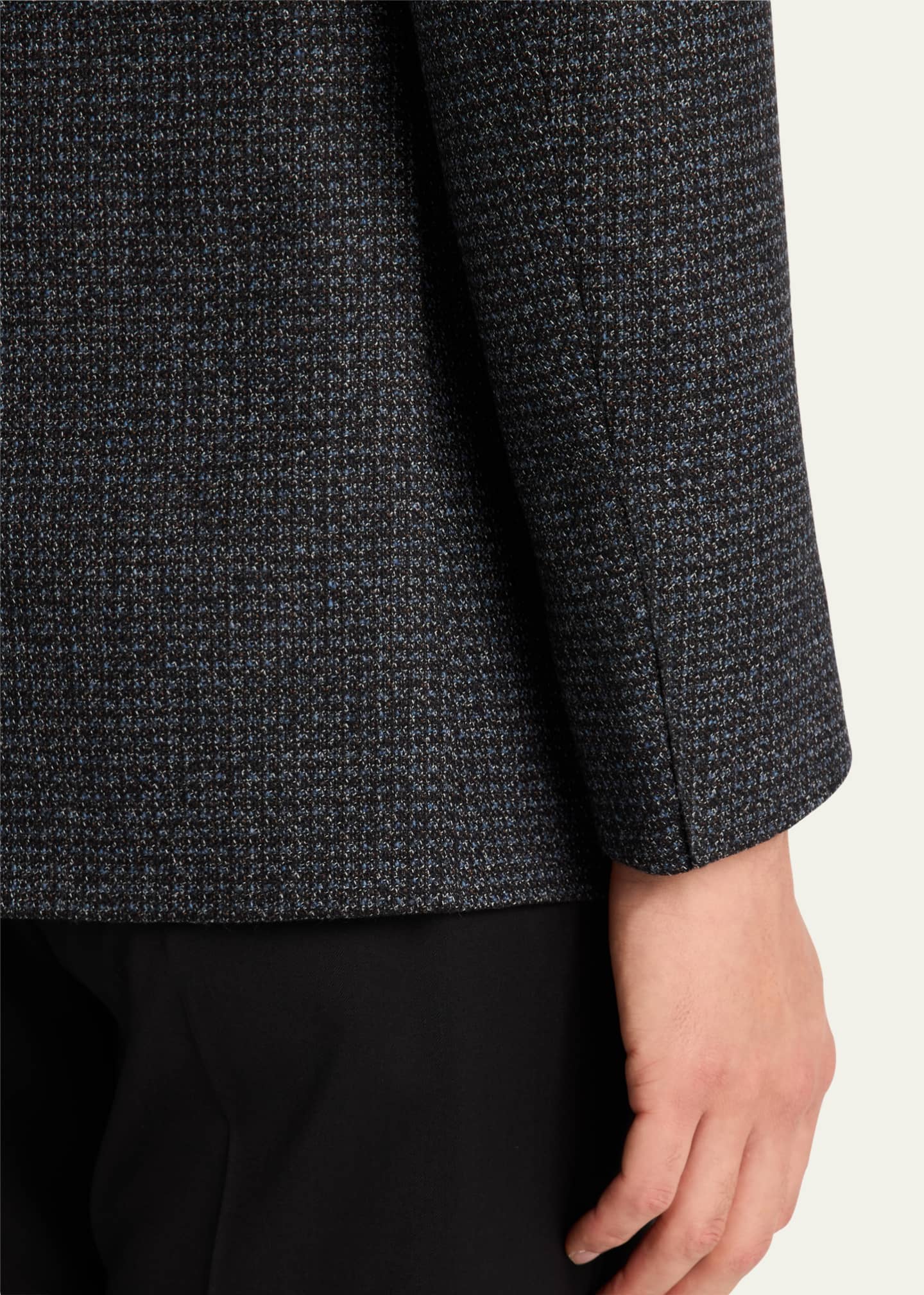 Giorgio Armani Men's Melange Patch-Pocket Sport Coat Image 8 of 8