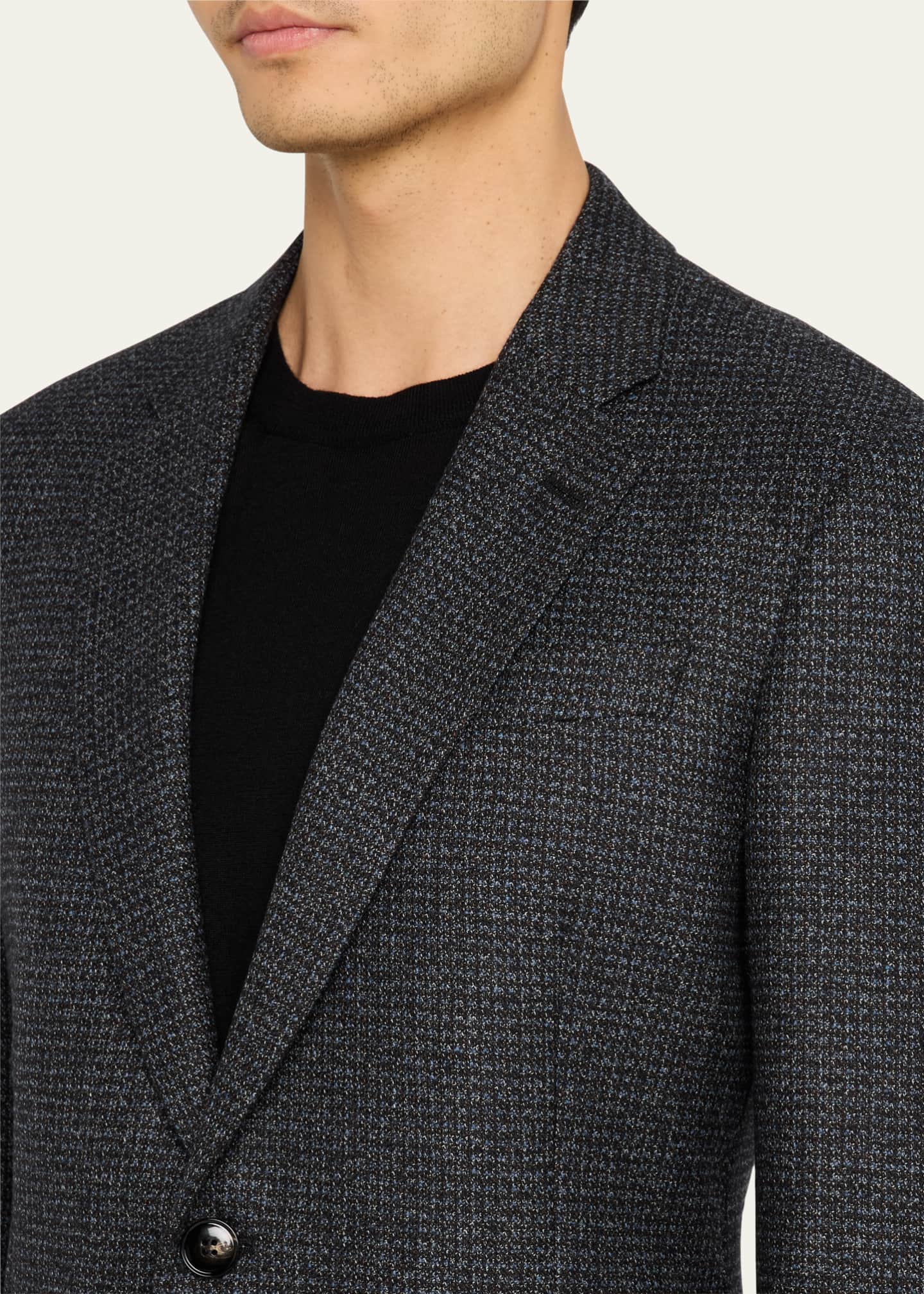 Giorgio Armani Men's Melange Patch-Pocket Sport Coat Image 5 of 8