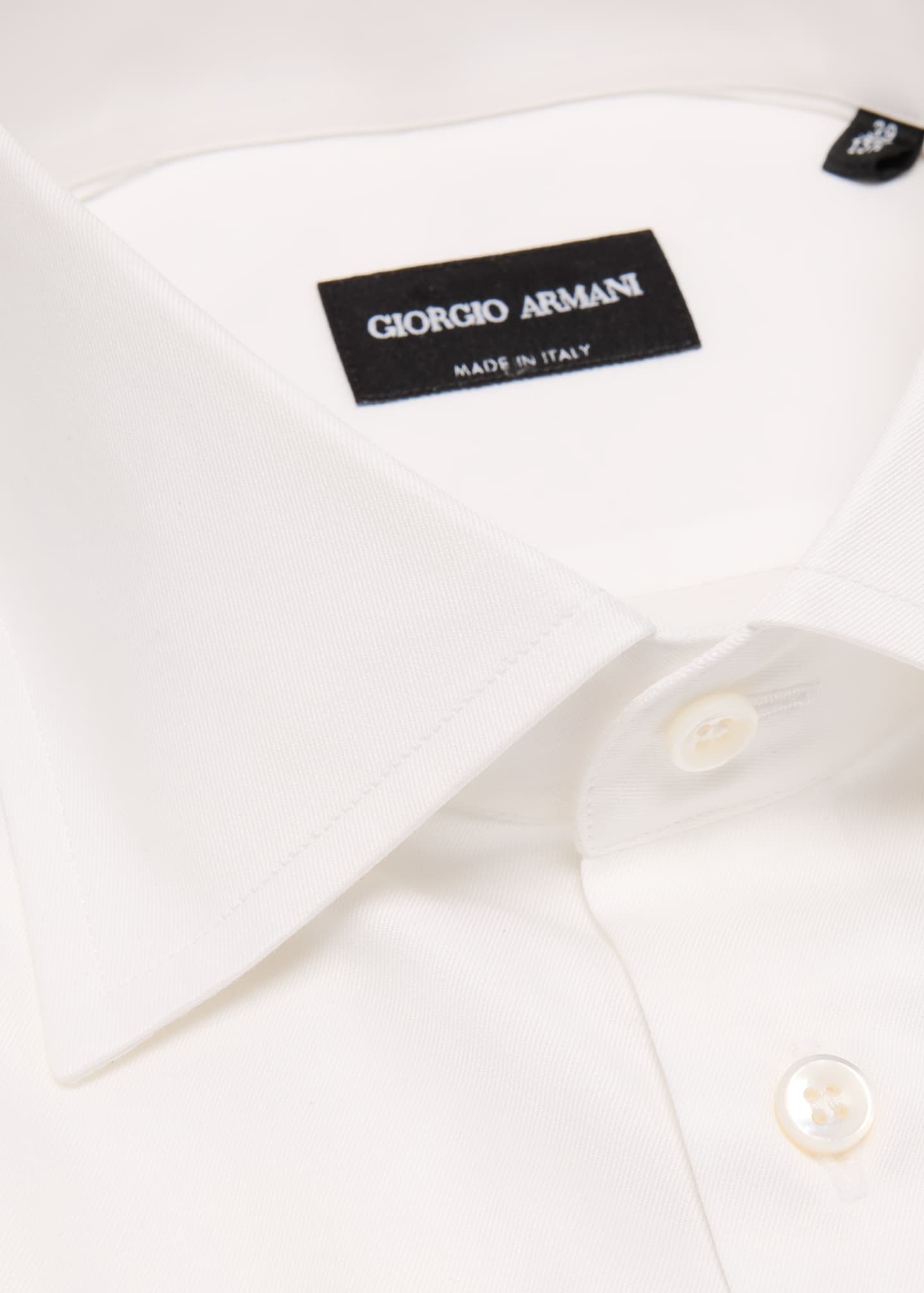 Giorgio Armani Men's Solid Cotton Dress Shirt Image 2 of 2