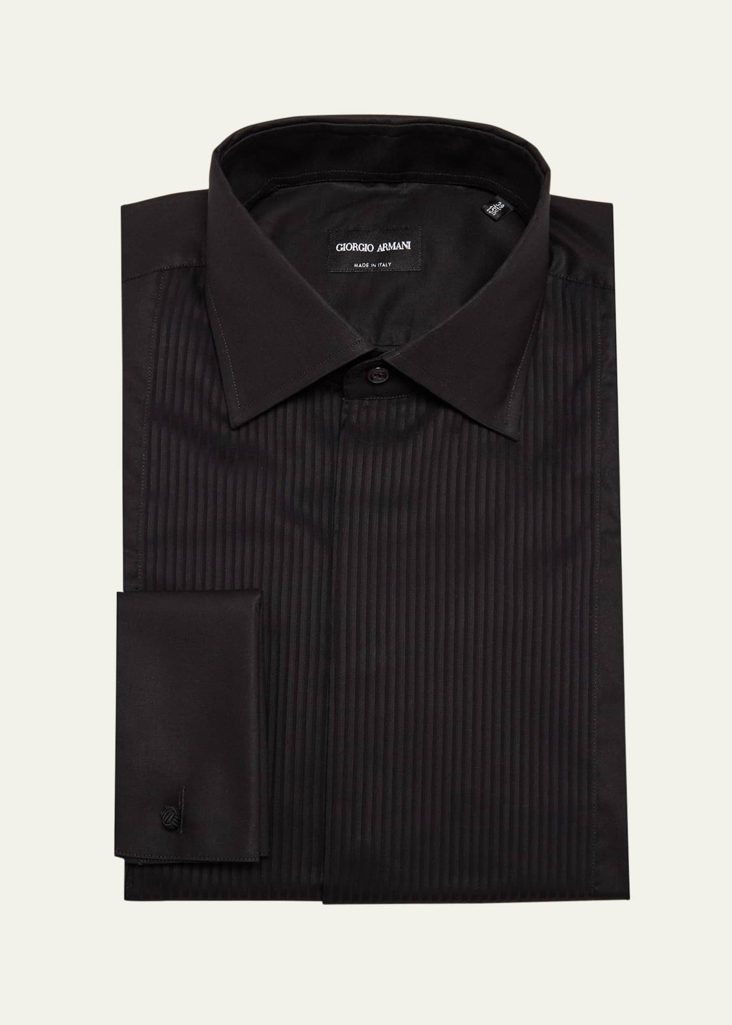 Giorgio Armani Men's Formal Bib Dress Shirt Image 1 of 2