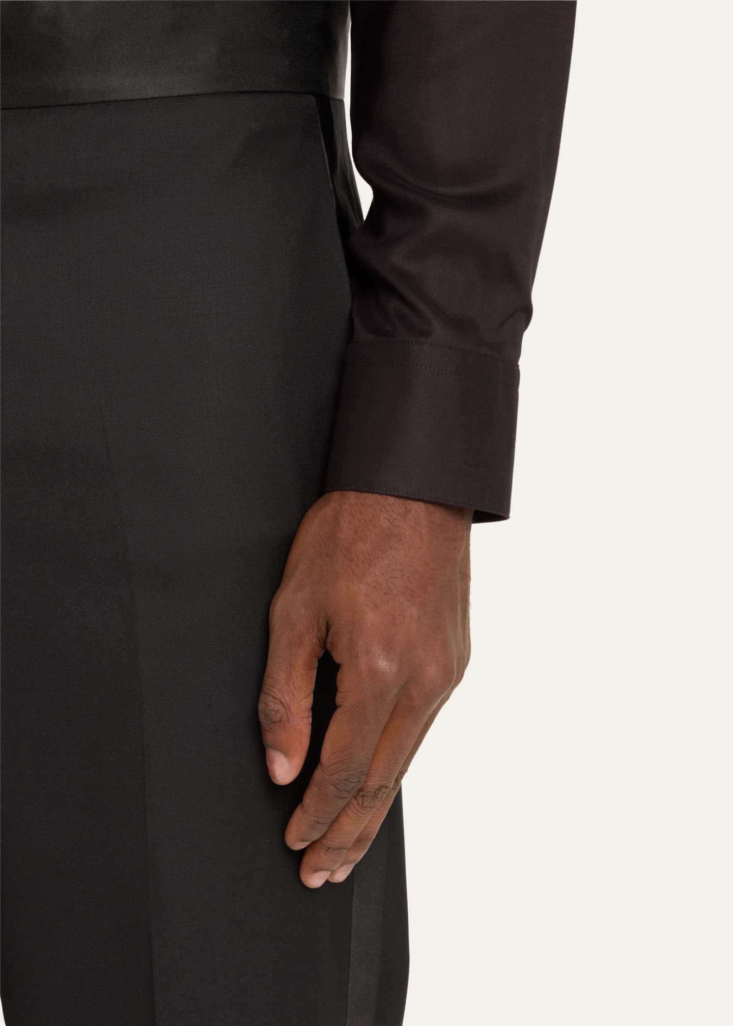 Giorgio Armani Men's Solid Formal Tuxedo Pants Image 5 of 5