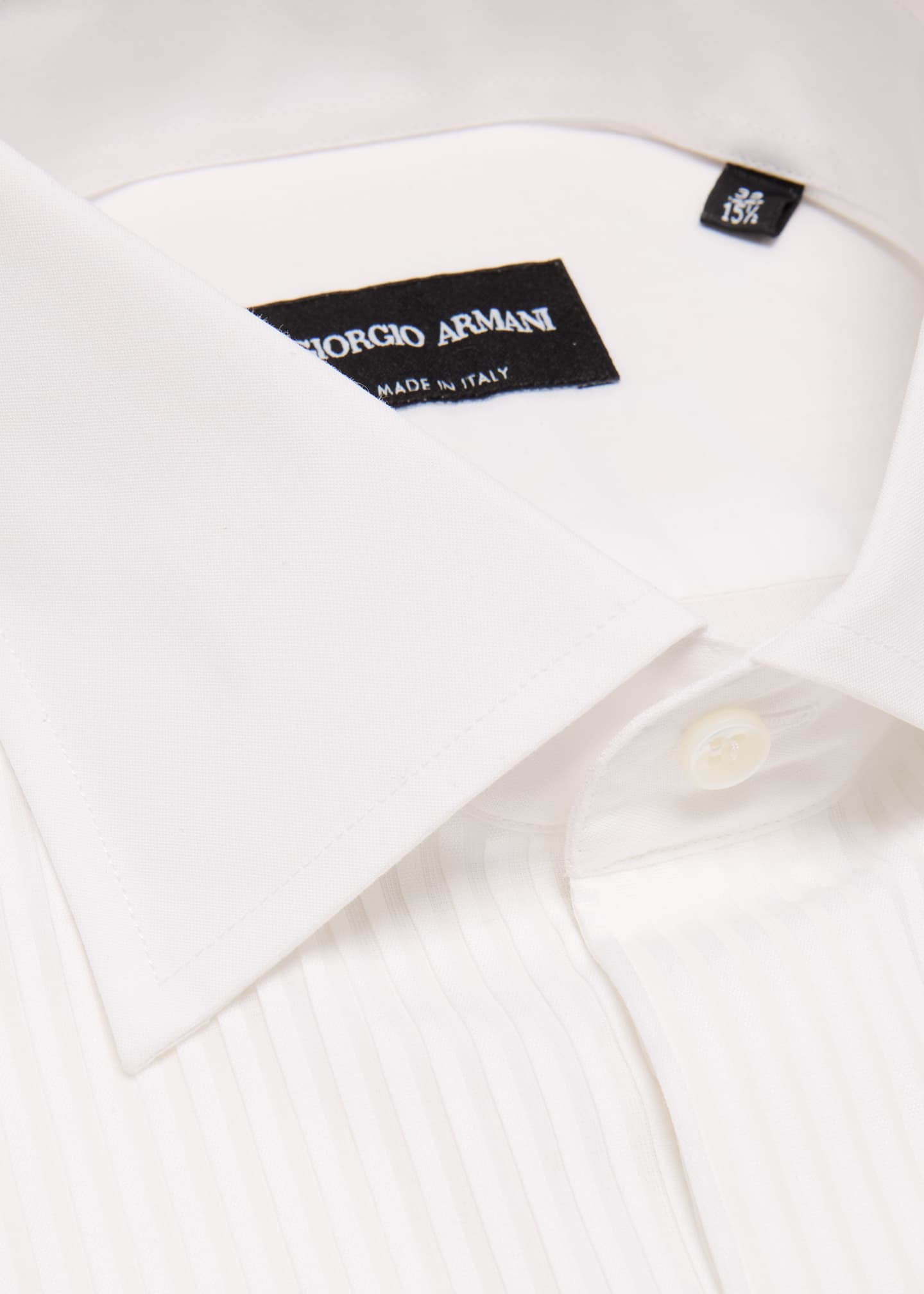 Giorgio Armani Men's Formal Bib Dress Shirt Image 2 of 2