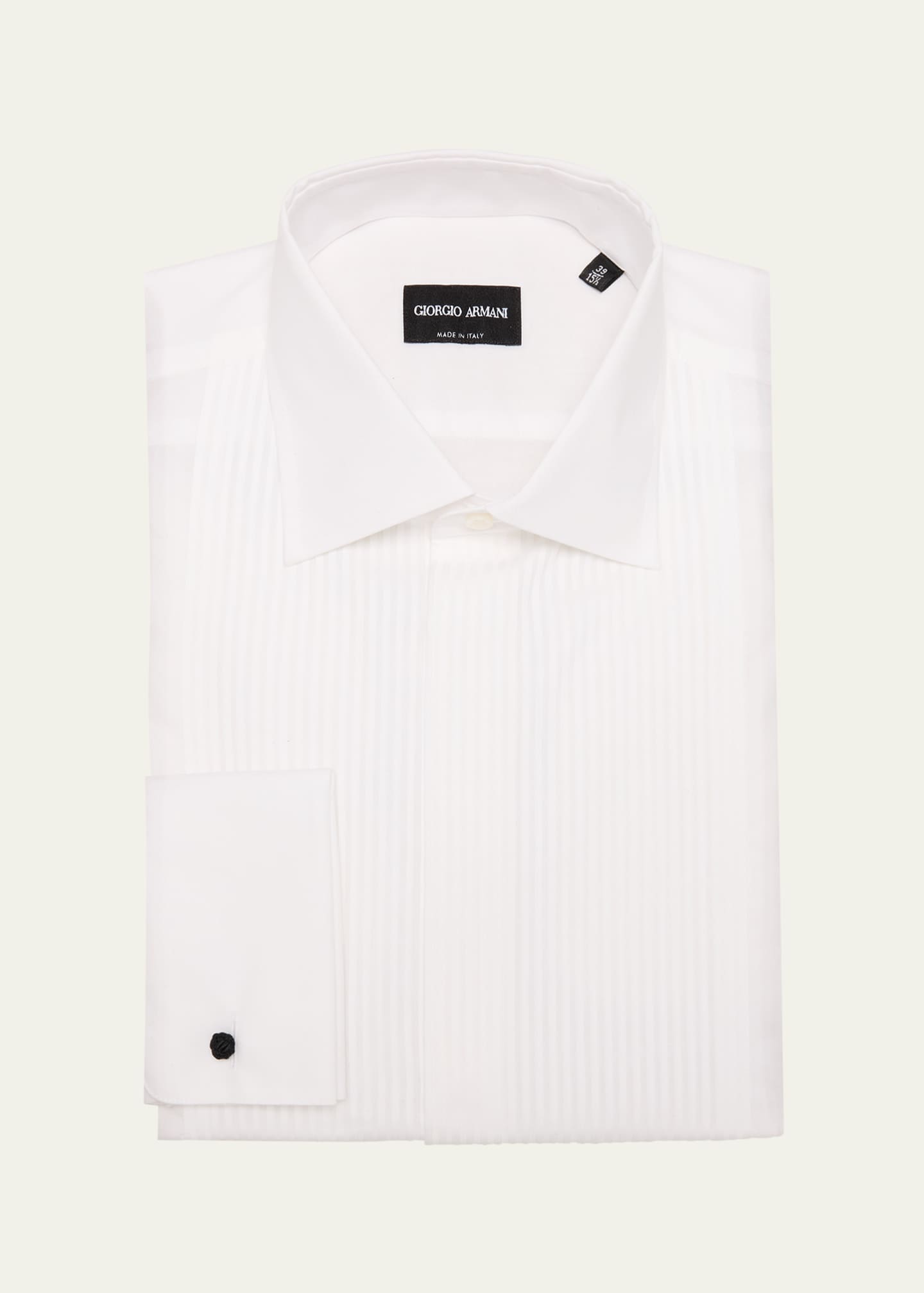 Giorgio Armani Men's Formal Bib Dress Shirt Image 1 of 2