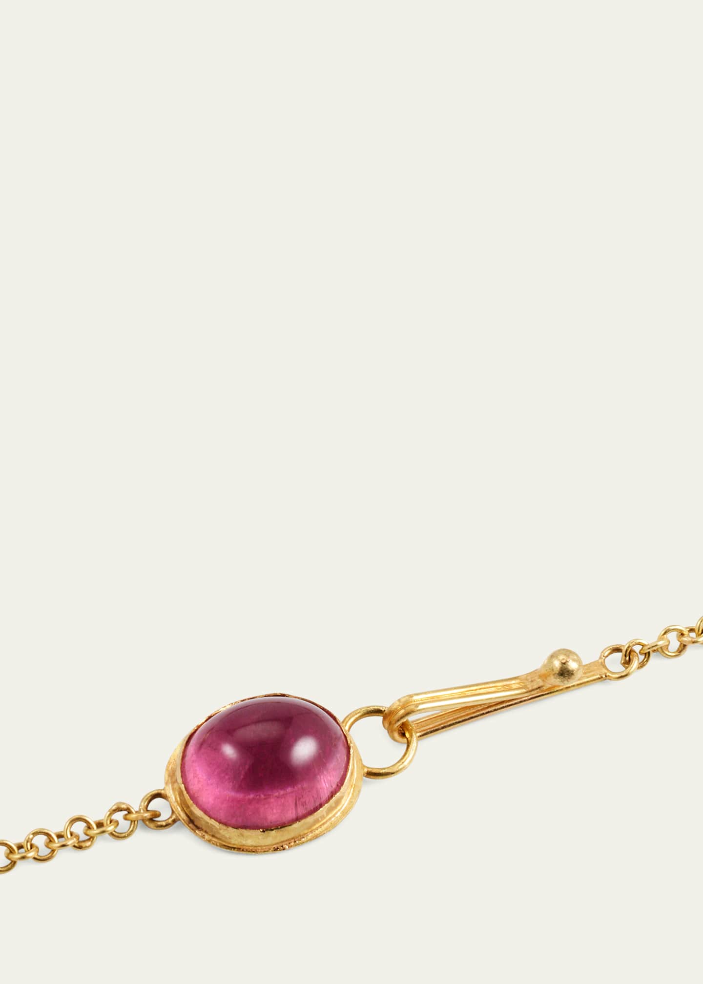 JUDY GEIB 18K Gold and Silver Triple Boulder Opal Disk Necklace with 22K Yellow Gold Details, 18"L Image 4 of 4