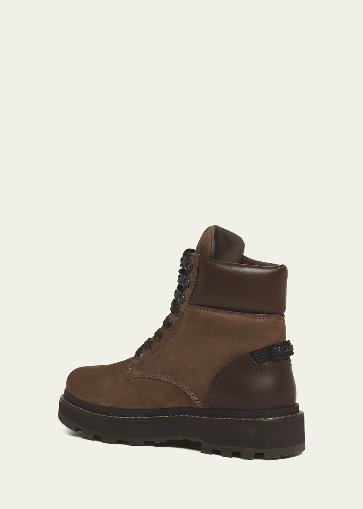 Moncler Men's Peka Suede Lace-Up Ankle Boots Image 3 of 4