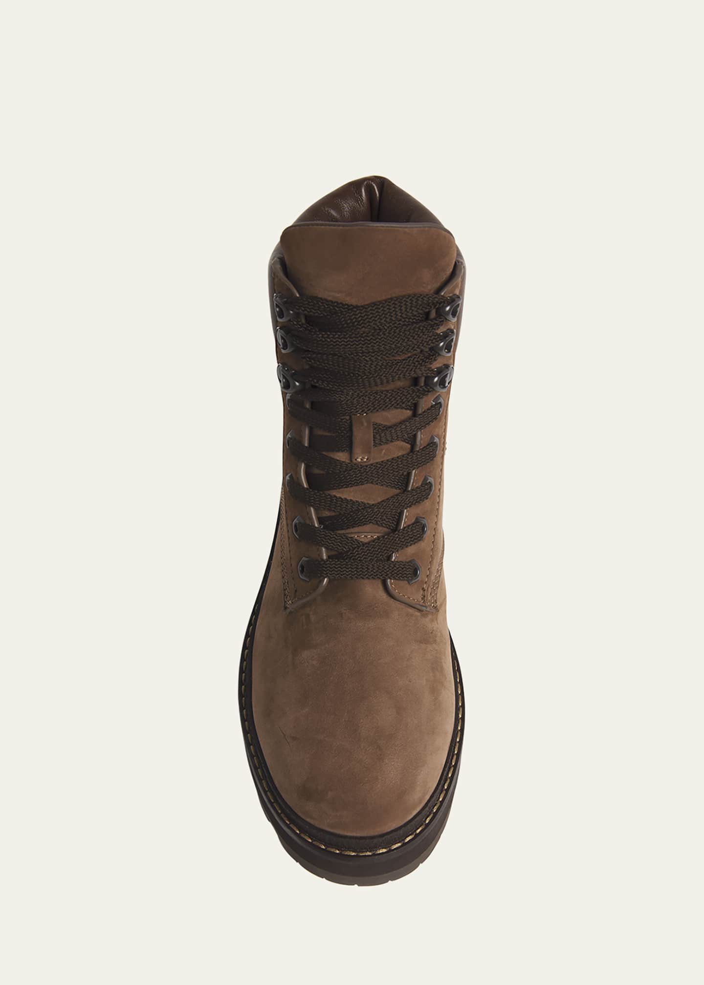 Moncler Men's Peka Suede Lace-Up Ankle Boots Image 4 of 4