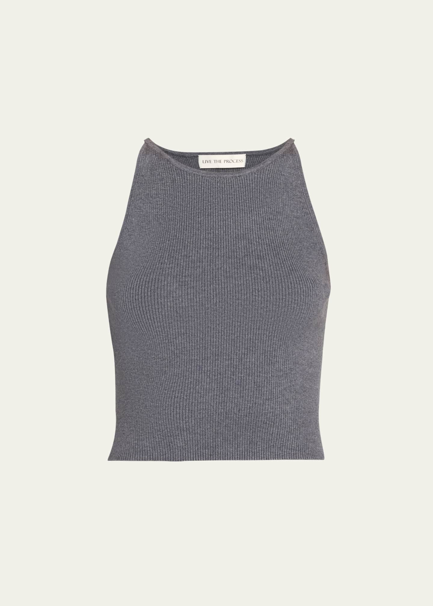 Mira Rib Tank Top_white