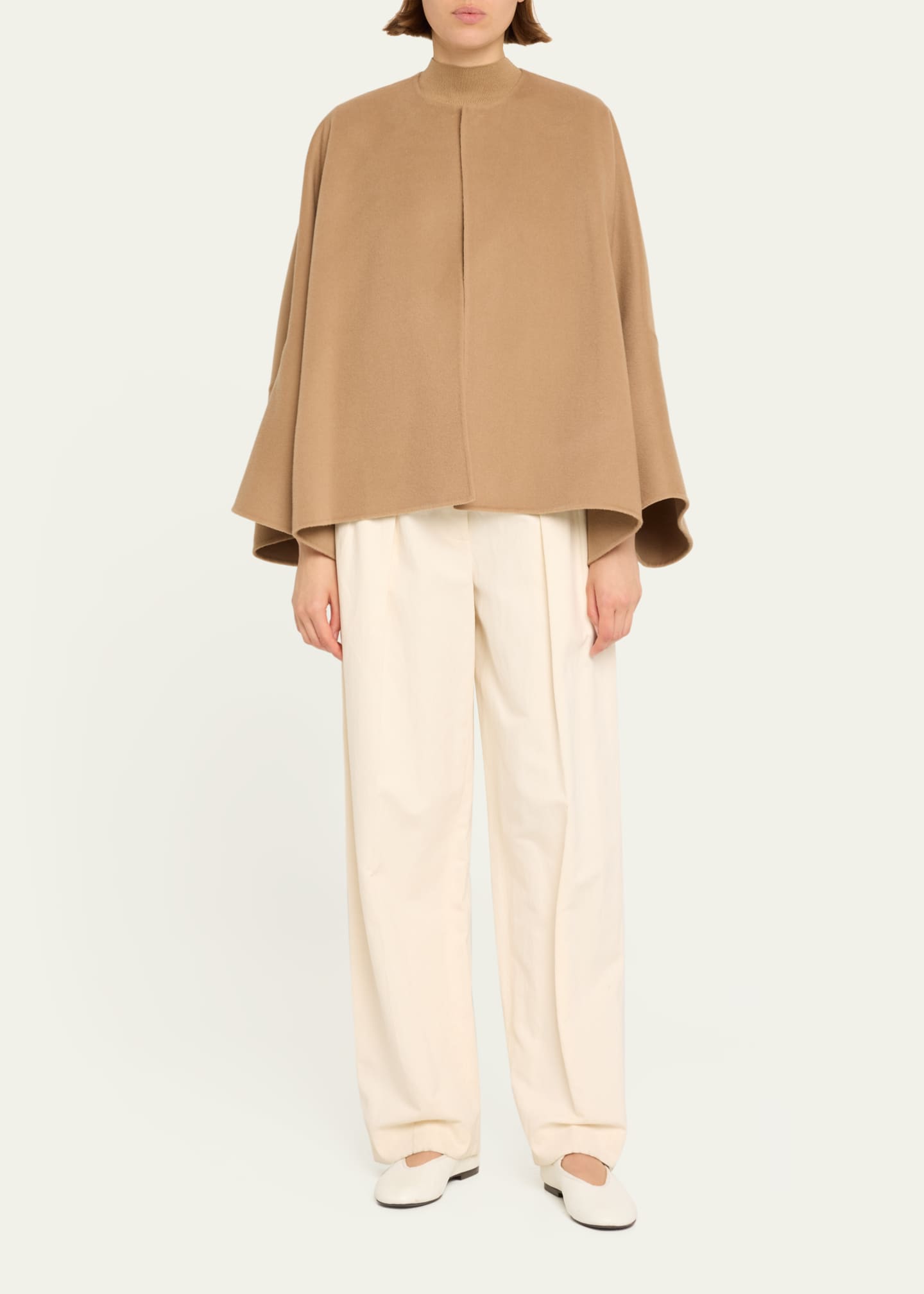 THE ROW Fidele Kimono Sleeve Cashmere Jacket Image 2 of 5