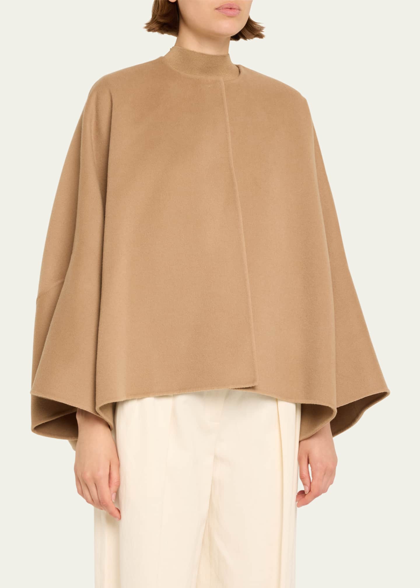 THE ROW Fidele Kimono Sleeve Cashmere Jacket Image 4 of 5
