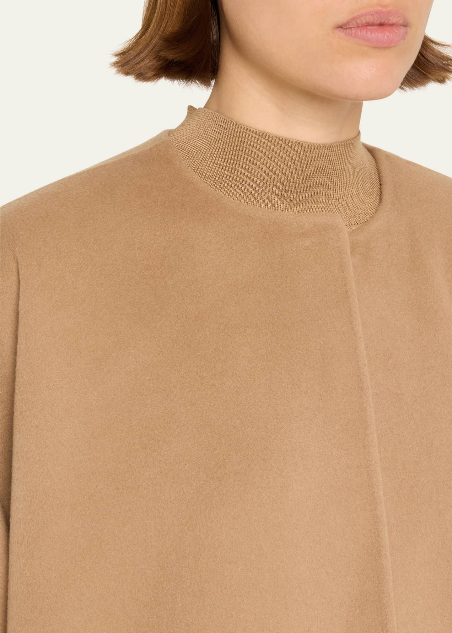 THE ROW Fidele Kimono Sleeve Cashmere Jacket Image 5 of 5